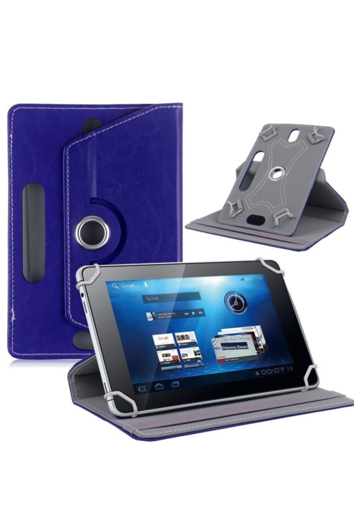 Universal Samsung Galaxy Tab A Sm-t580 Standlı Ve 360° Dönebilen Tablet Kılıfı 10,1''