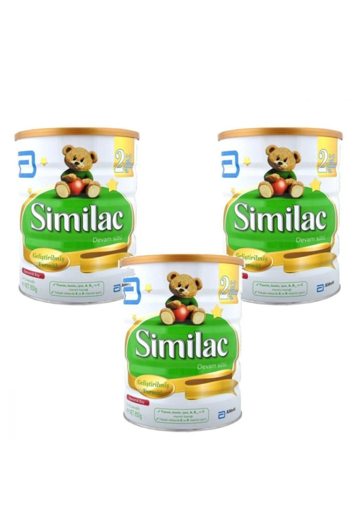 Similac 2 Devam Sütü 850 gr 3'lü