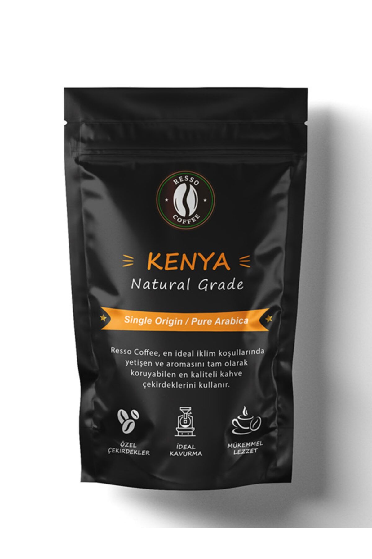RESSO COFFEE Kenya /nat.grade (moka Pot) 250 Gr. Öğütülmüş Kahve
