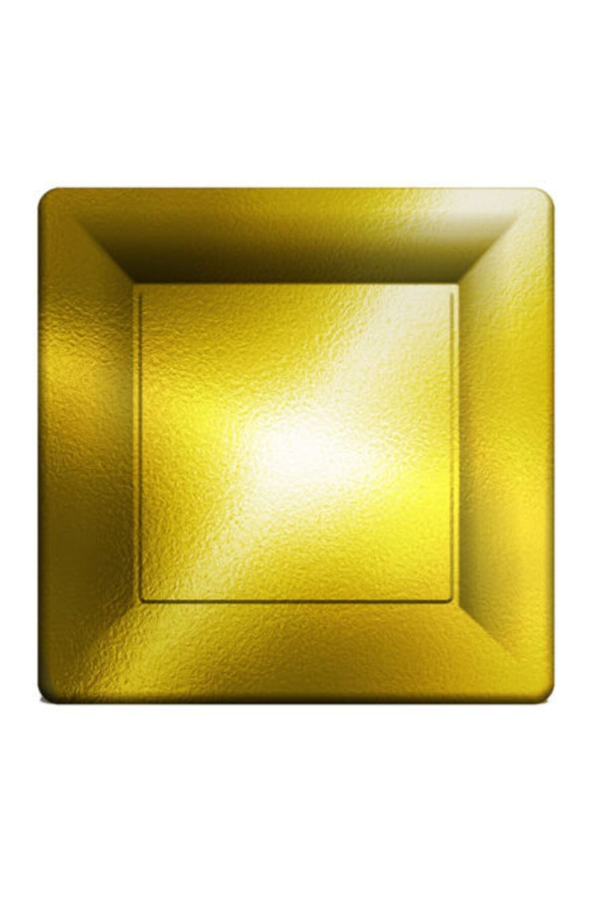 Newoto Kare Metalize Altın Tabak 29cm Pk:6