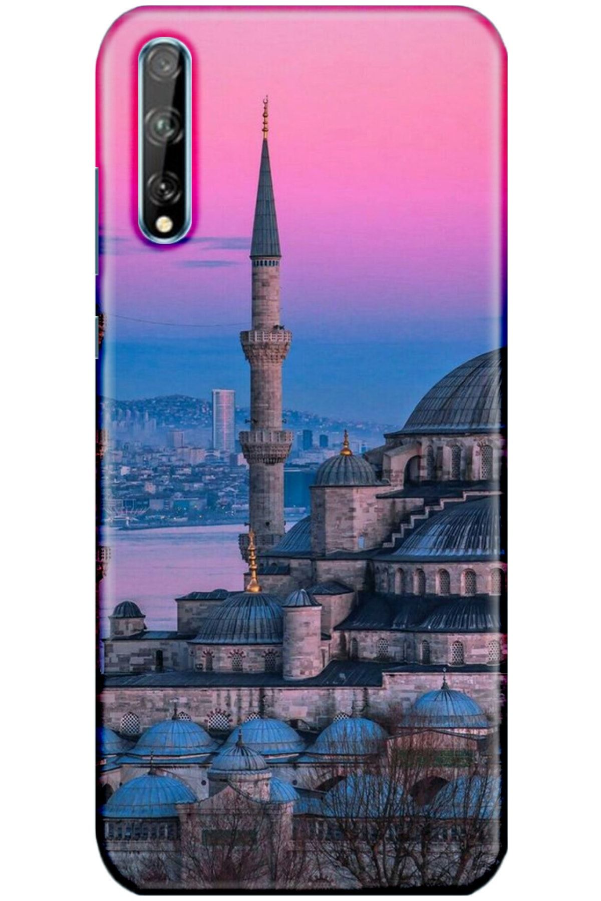 Turkiyecepaksesuar Huawei Y8p Kılıf Silikon Baskılı Desenli Arka Kapak