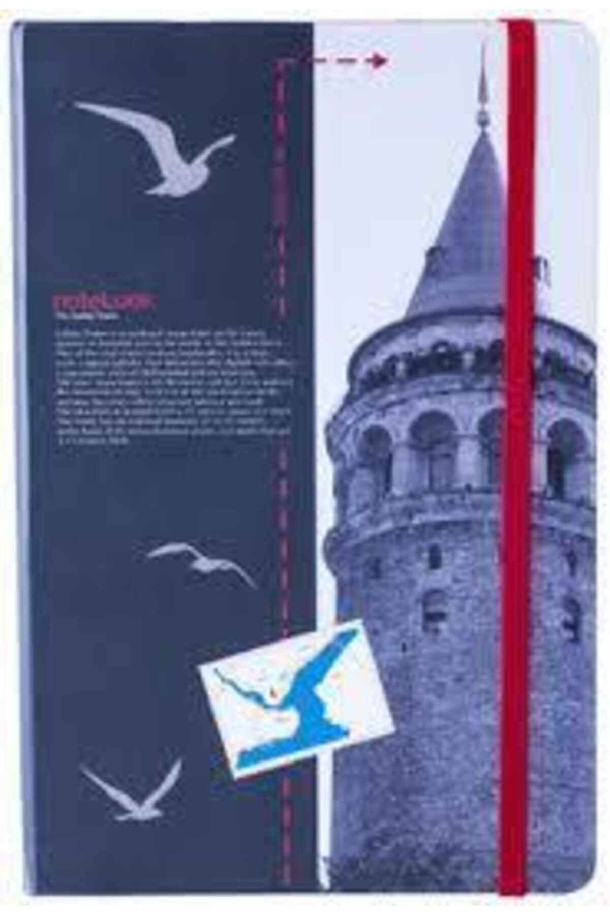 Scrikss Istanbul Kuleler Galata Kulesi A5 Çizgisiz Defter