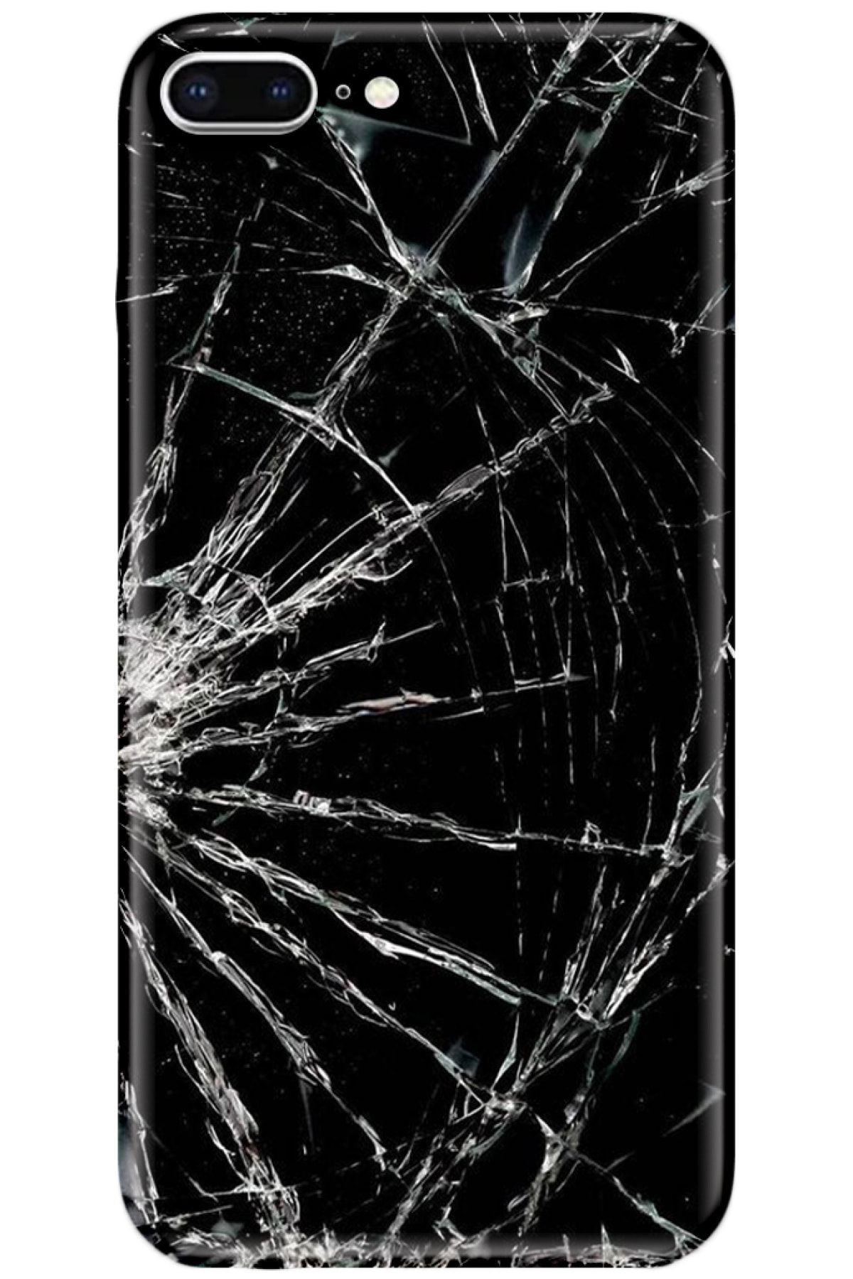 Turkiyecepaksesuar Apple Iphone 7 Plus Kılıf Silikon Baskılı Desenli Arka Kapak