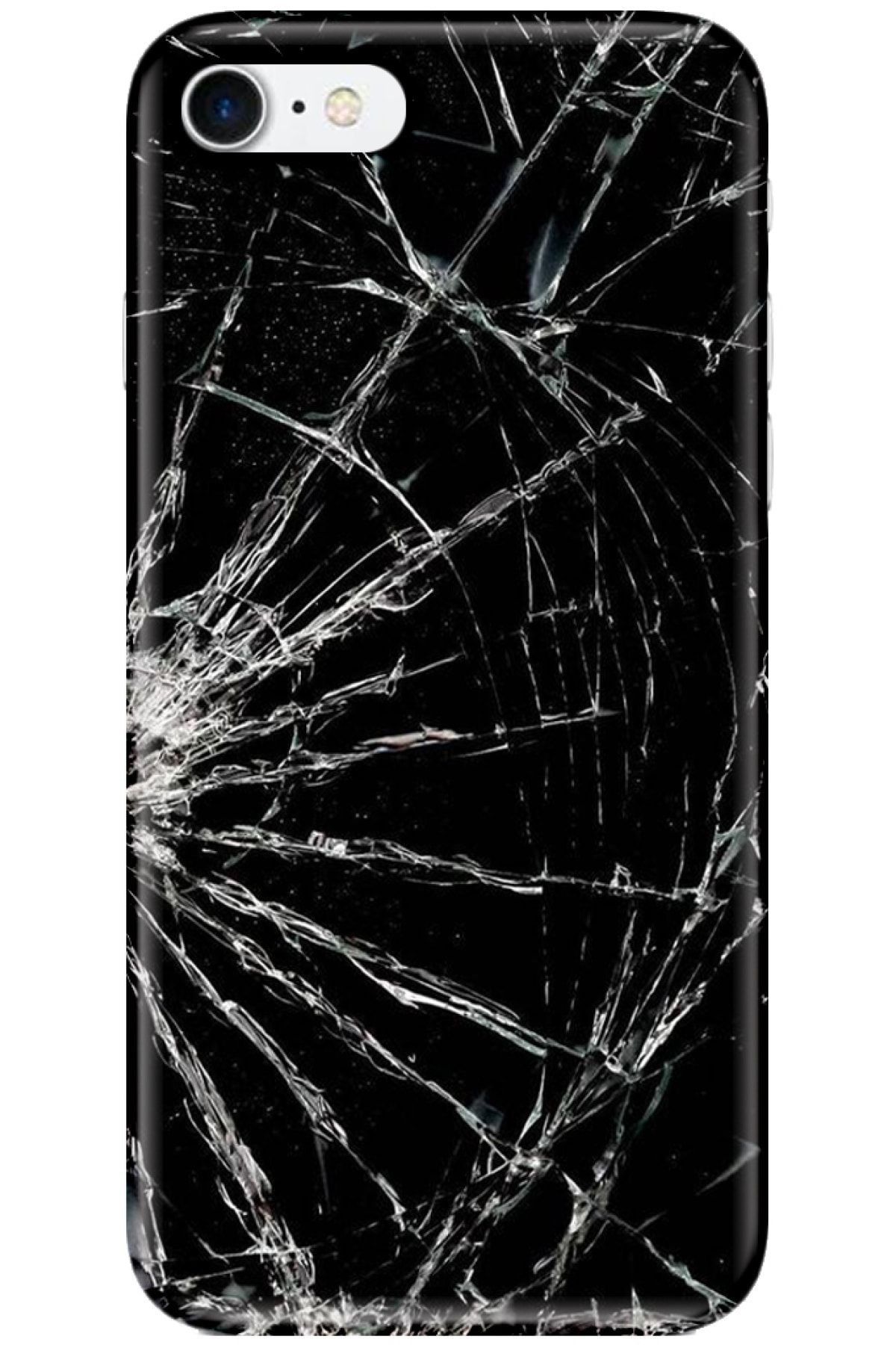 Turkiyecepaksesuar Apple Iphone 7 Kılıf Silikon Baskılı Desenli Arka Kapak
