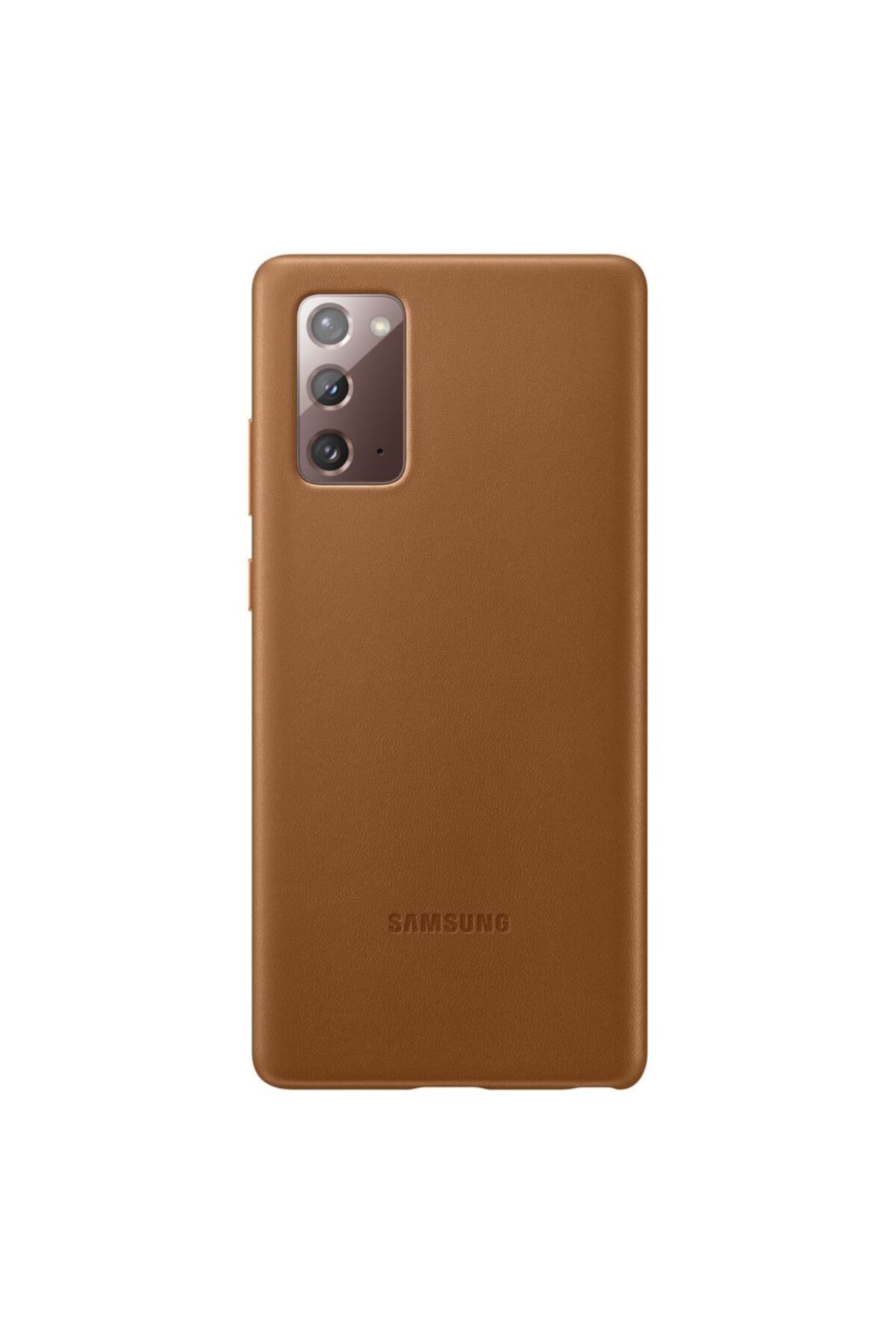 Samsung Galaxy Note20 Deri Kılıf - Kahverengi