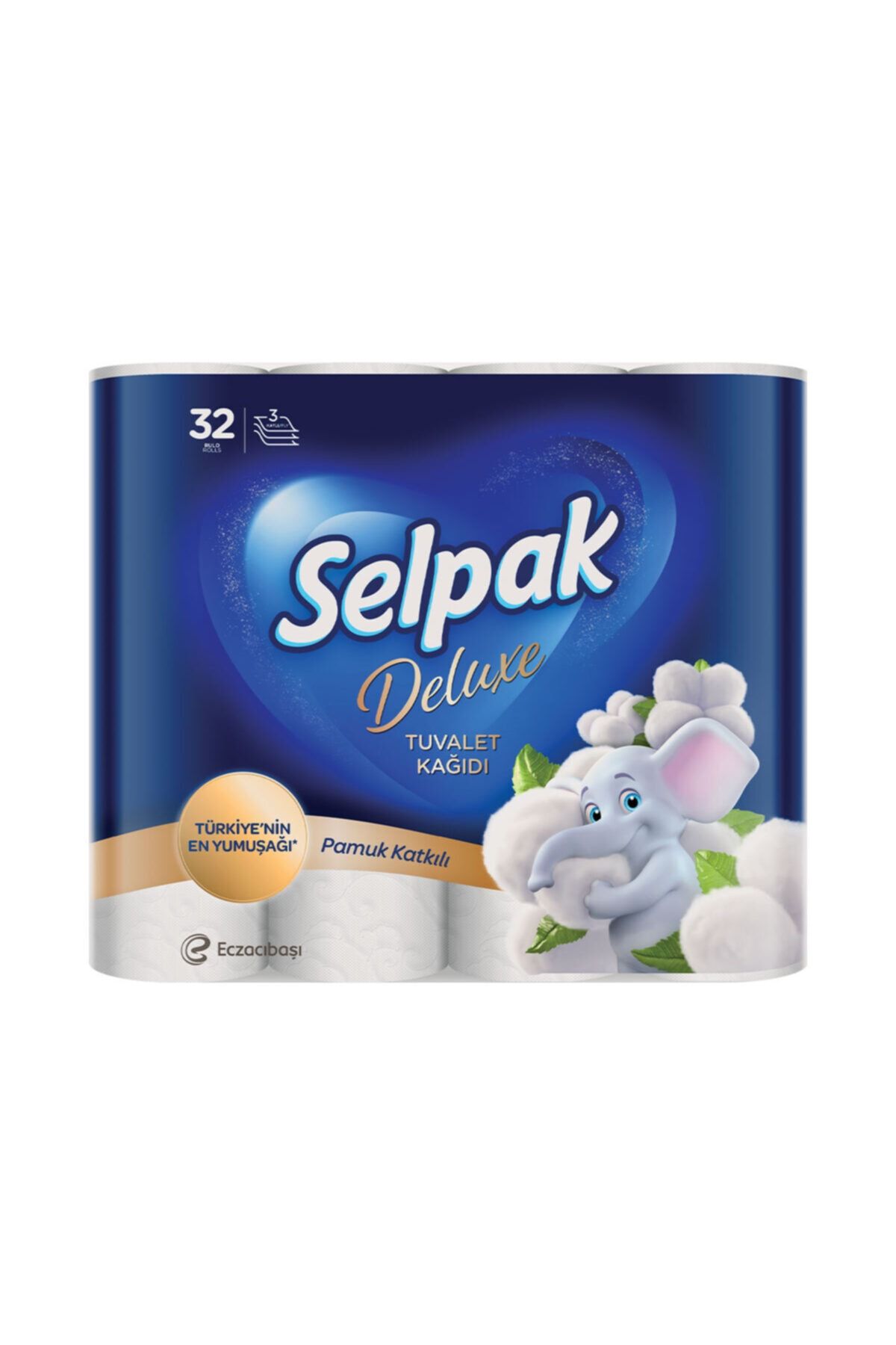 Selpak Deluxe Pamuk Katkılı Tuvalet Kağıdı 32'li