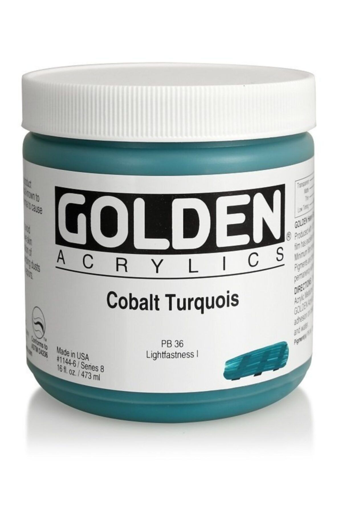 Golden Cobalt Turquoıs Akrilik Boya 473 ml Seri 8