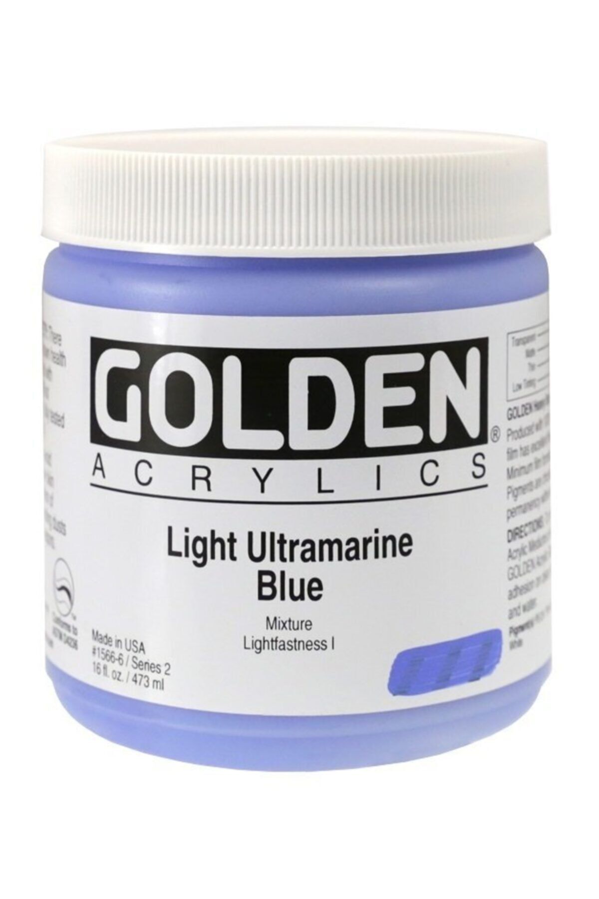 Golden Light Ultramarine Blue Akrilik Boya 473 ml Seri 2
