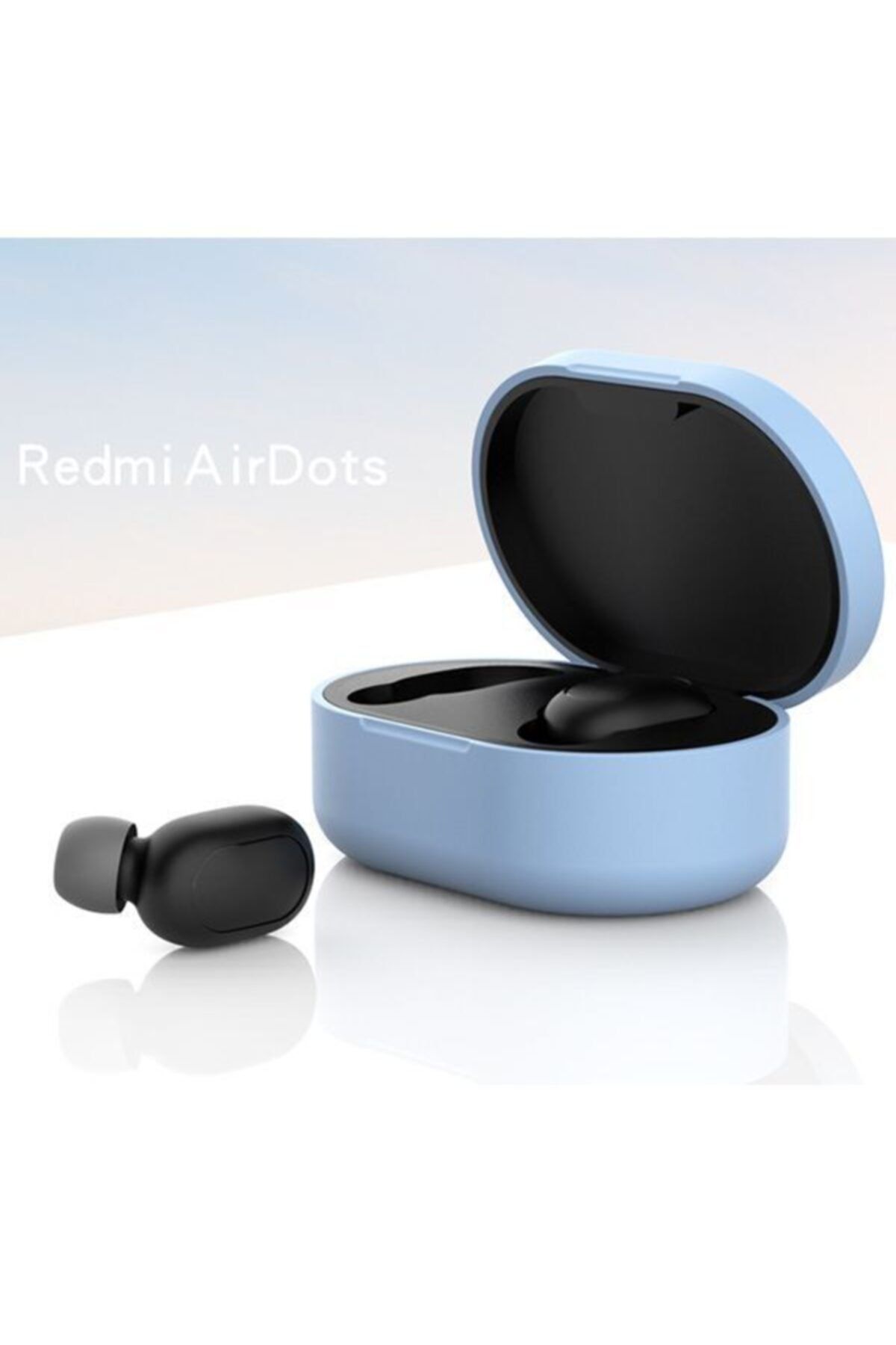 Xiaomi Redmi Airdots Için Silikon Koruma Kılıfı - Açık Mavi