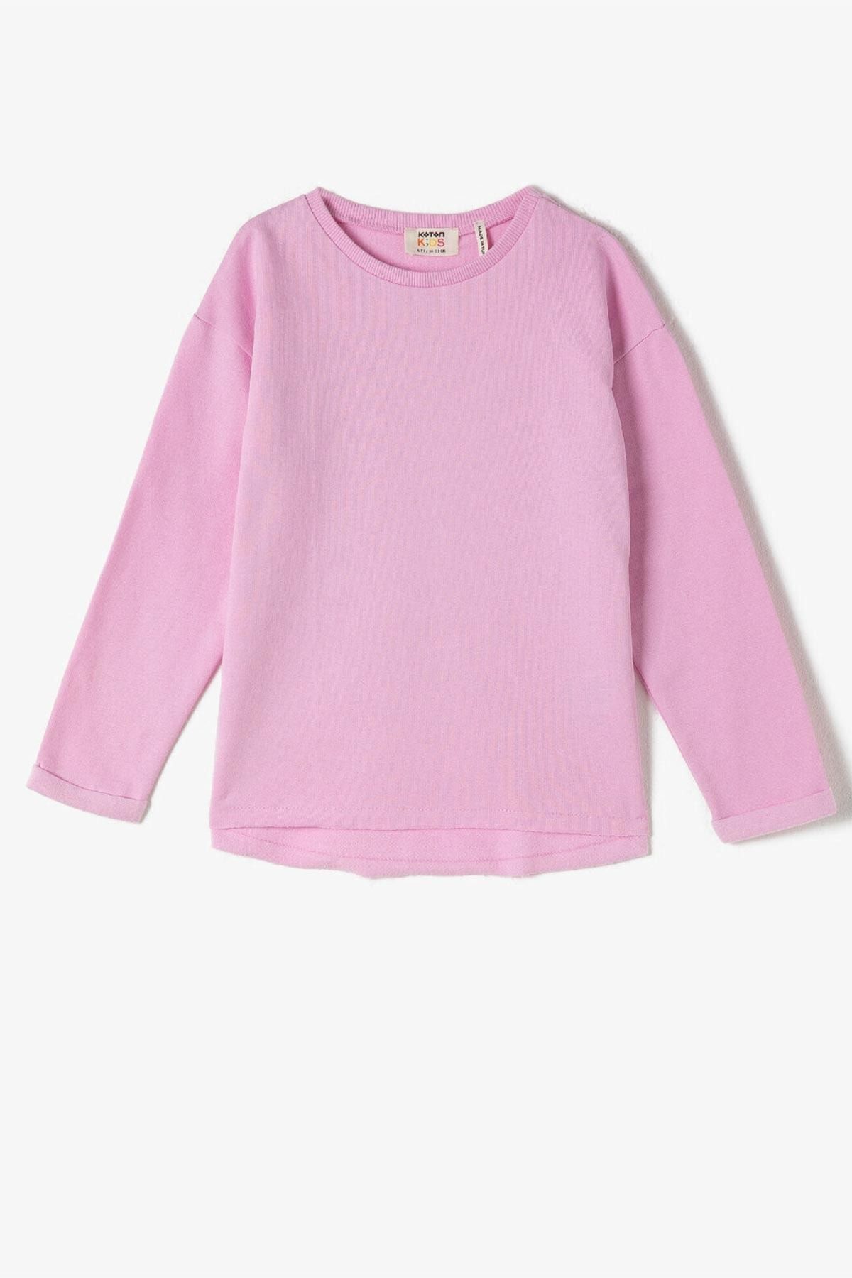 Koton Kız Çocuk Pembe Sweatshirt 1KKG17384OK
