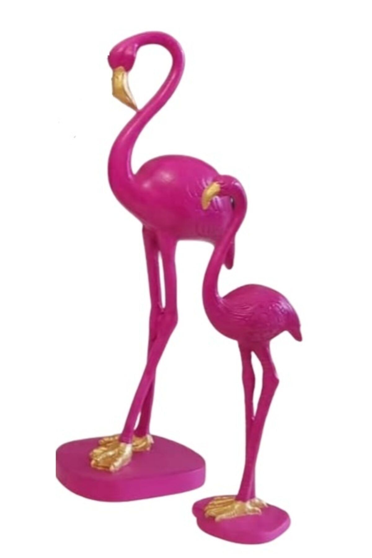 Arose Pembe Ab  Ikili Flamingo  Ev Dekorasyon