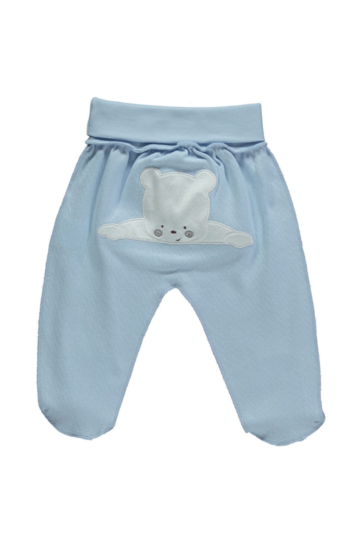 Bebetto Erkek Bebek Mavi Patikli Pantolon t2108