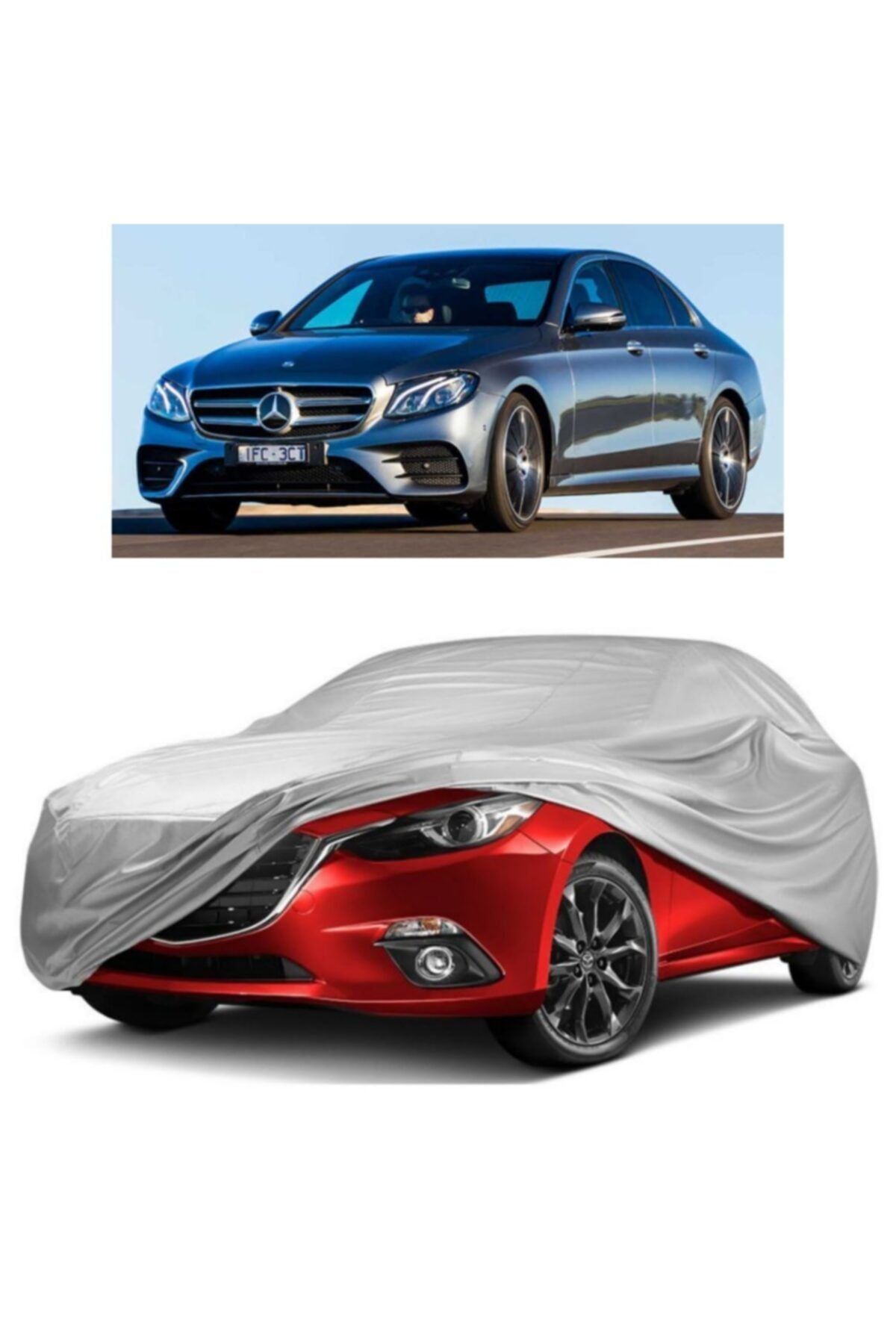 CoverPlus Mercedes E 200 D Araba Brandası Miflonlu Branda Oto Çadır Örtü
