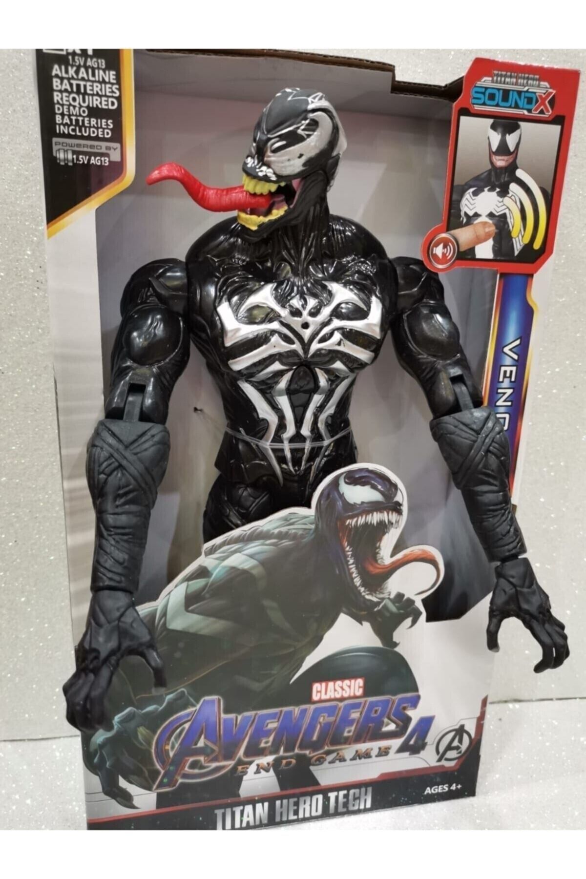 AVENGERS Venom The Amazing Spiderman Action Figür Oyuncak Işıklı Konuşan 28.5 cm Ve764