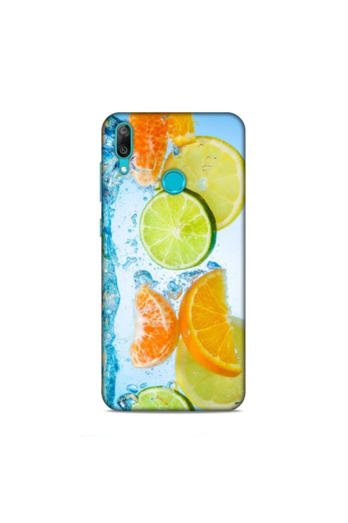 Pickcase Huawei Y7 Prime 2019 Kılıf Desenli Arka Kapak Limonlar