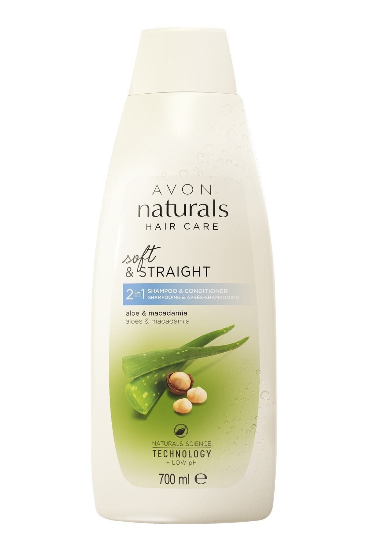 Avon Naturals Aloe ve Makademya Kokulu Şampuan ve Saç Kremi - 700ml