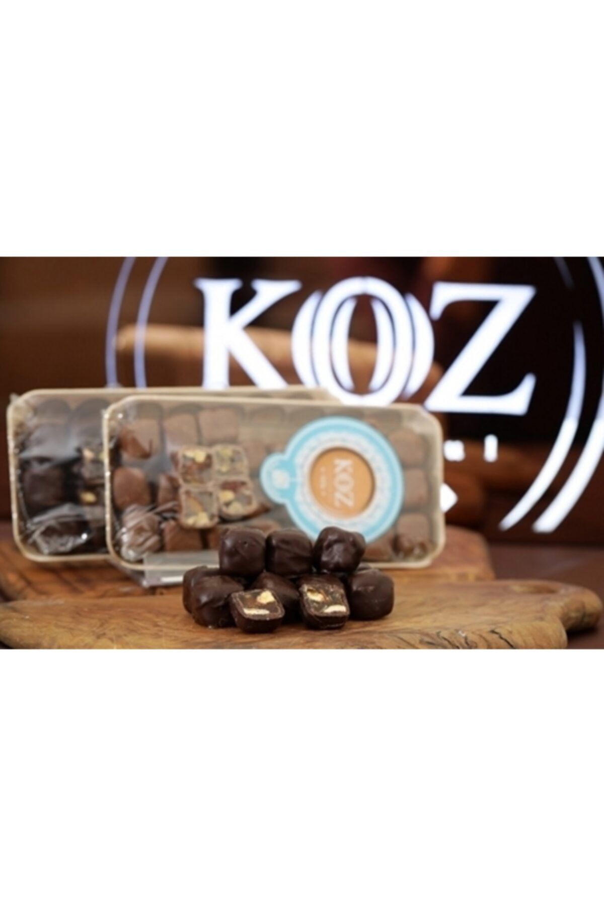 KOZ KURUYEMİŞ Bitter Çikolata Kaplı Antep Fıstıklı Lokum 290gr