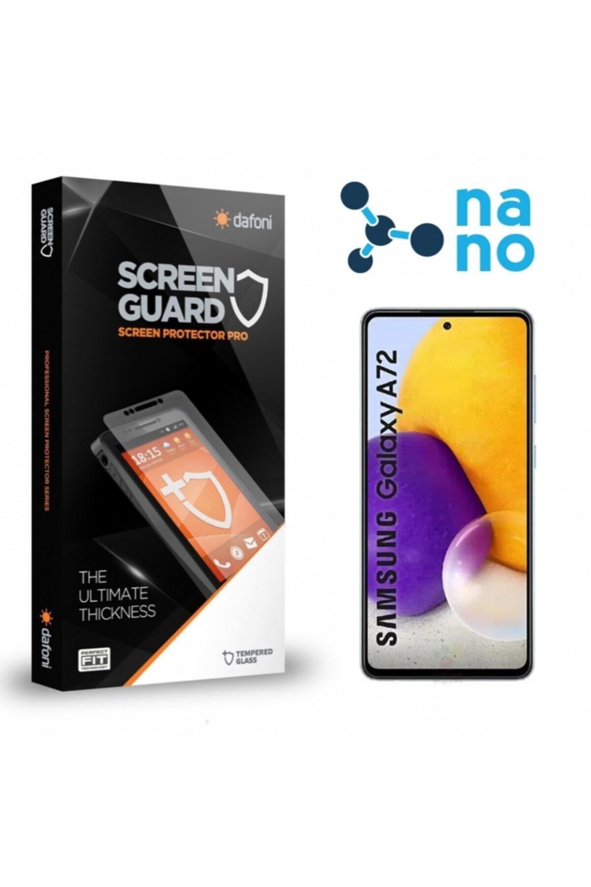 Mobilcadde Dafoni Samsung Galaxy A72 Uyumlu Nano Premium Ekran Koruyucu