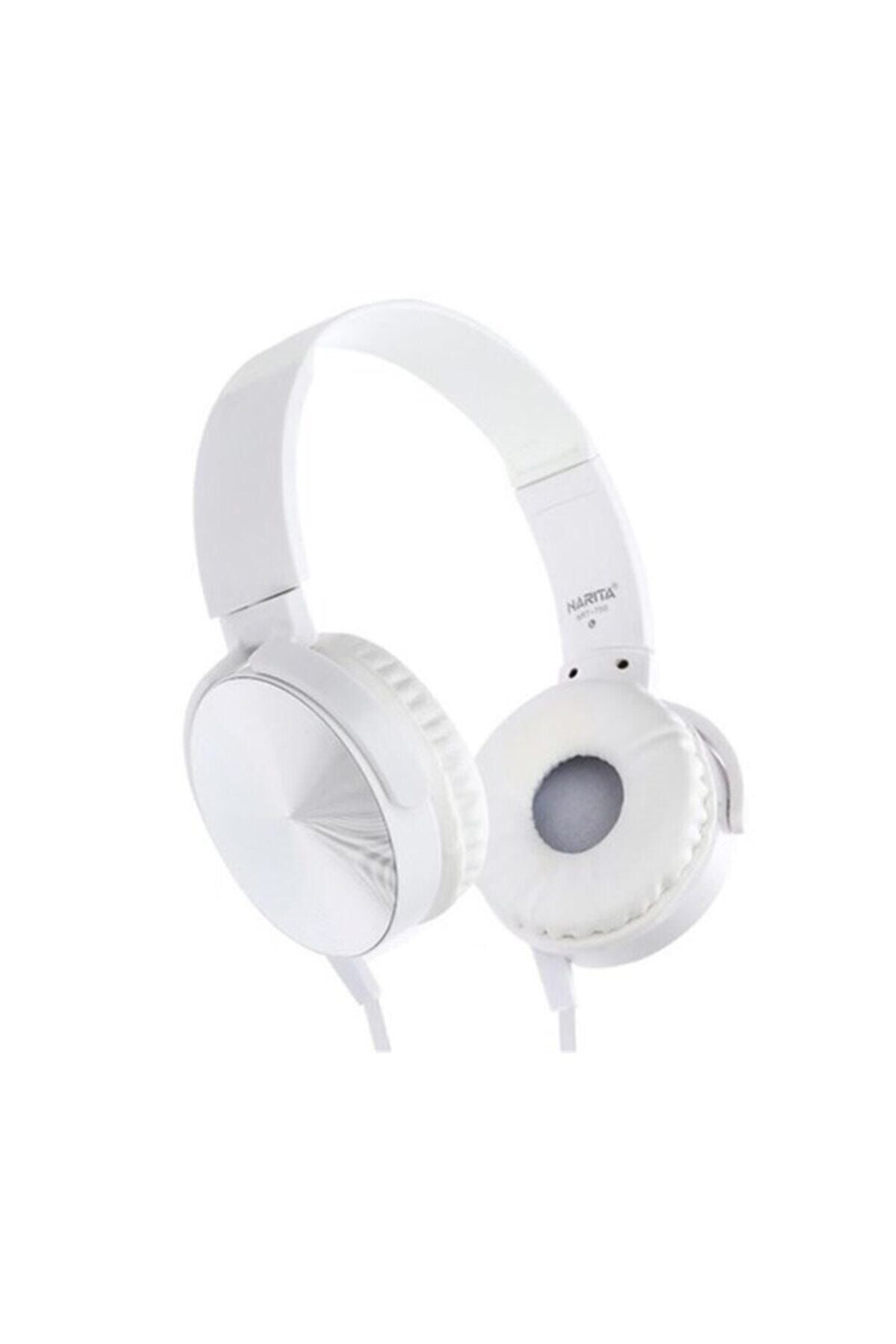 Polygold Extra Bass Mikrofonlu Kulaklık A+++ Kalite-beyaz Renk