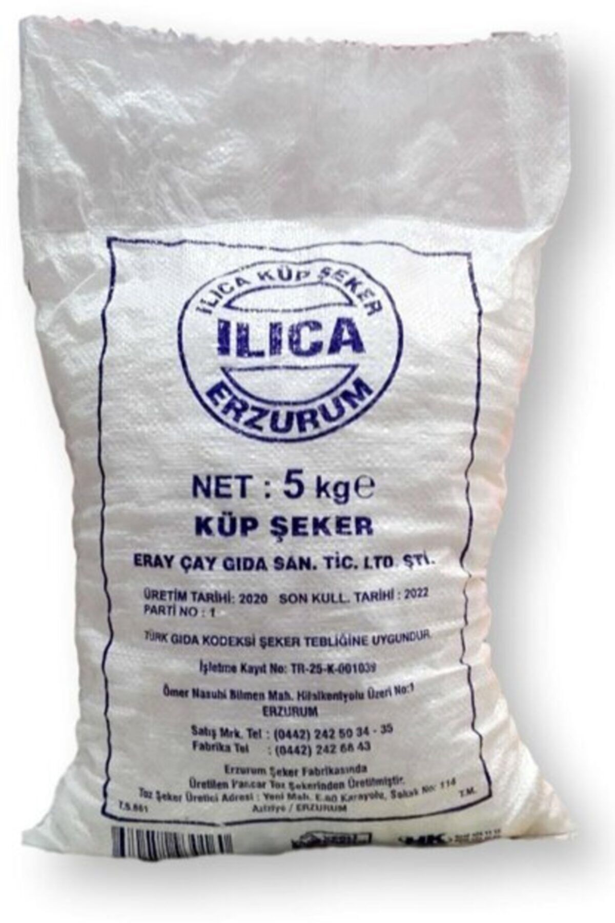 ILICA Erzurum Kıtlama Şekeri 5 Kg Sert Kesme Kesme Küp Şeker