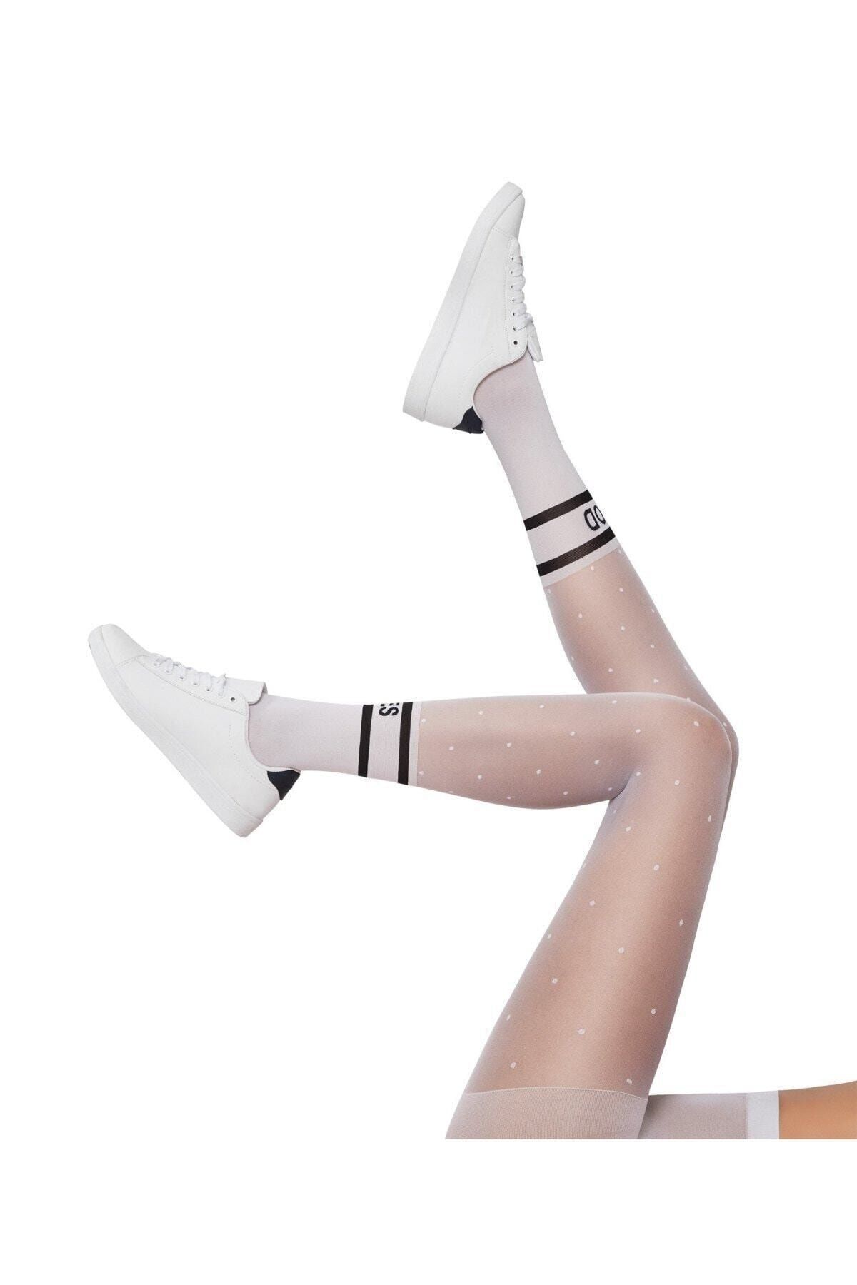 Penti Kadın Vibes 30 Den Desenli Külotlu Çorap