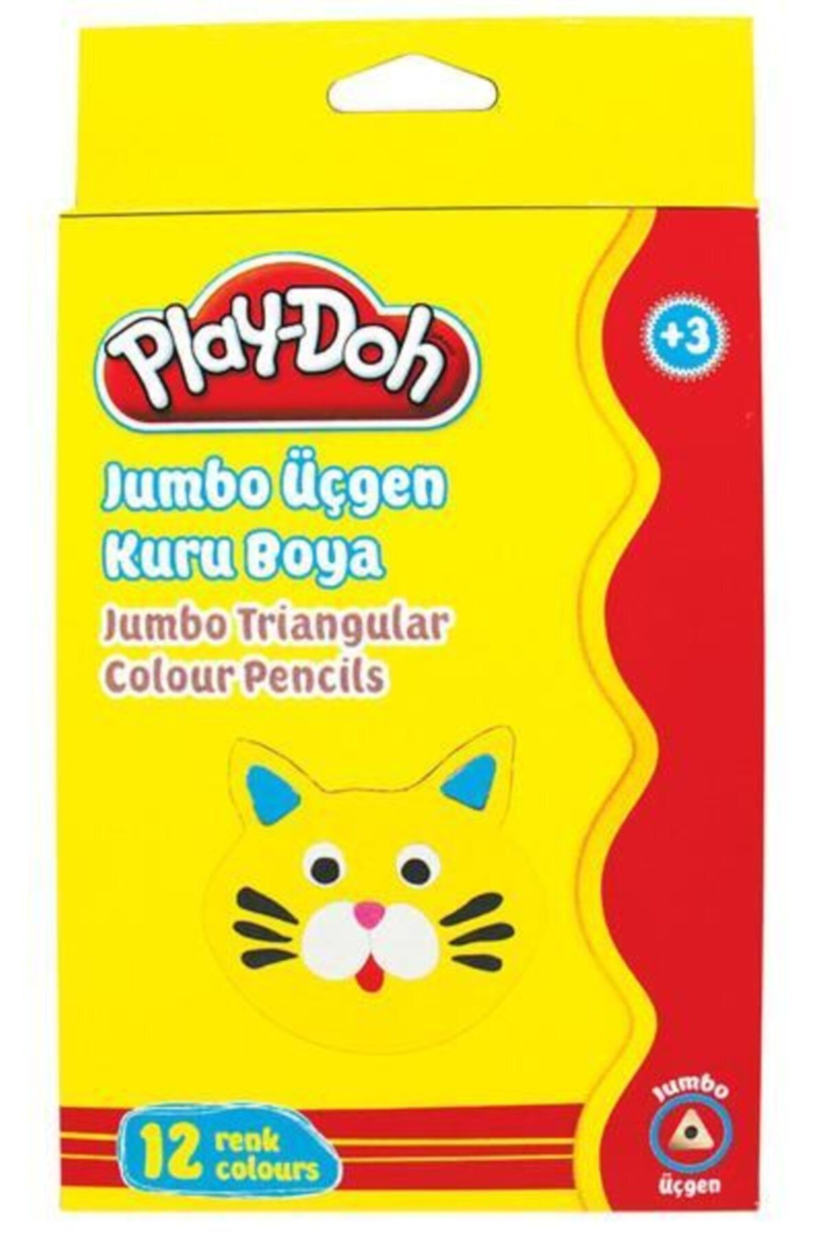 Play Doh Play-doh Kuruboya Jumbo Üçgen 12 Renk