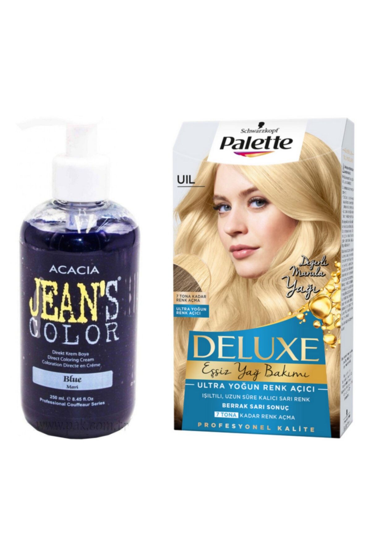 Palette Deluxe Uıl Ultra Yoğun Renk Açıcı Acacia Mavi Saç Boyası