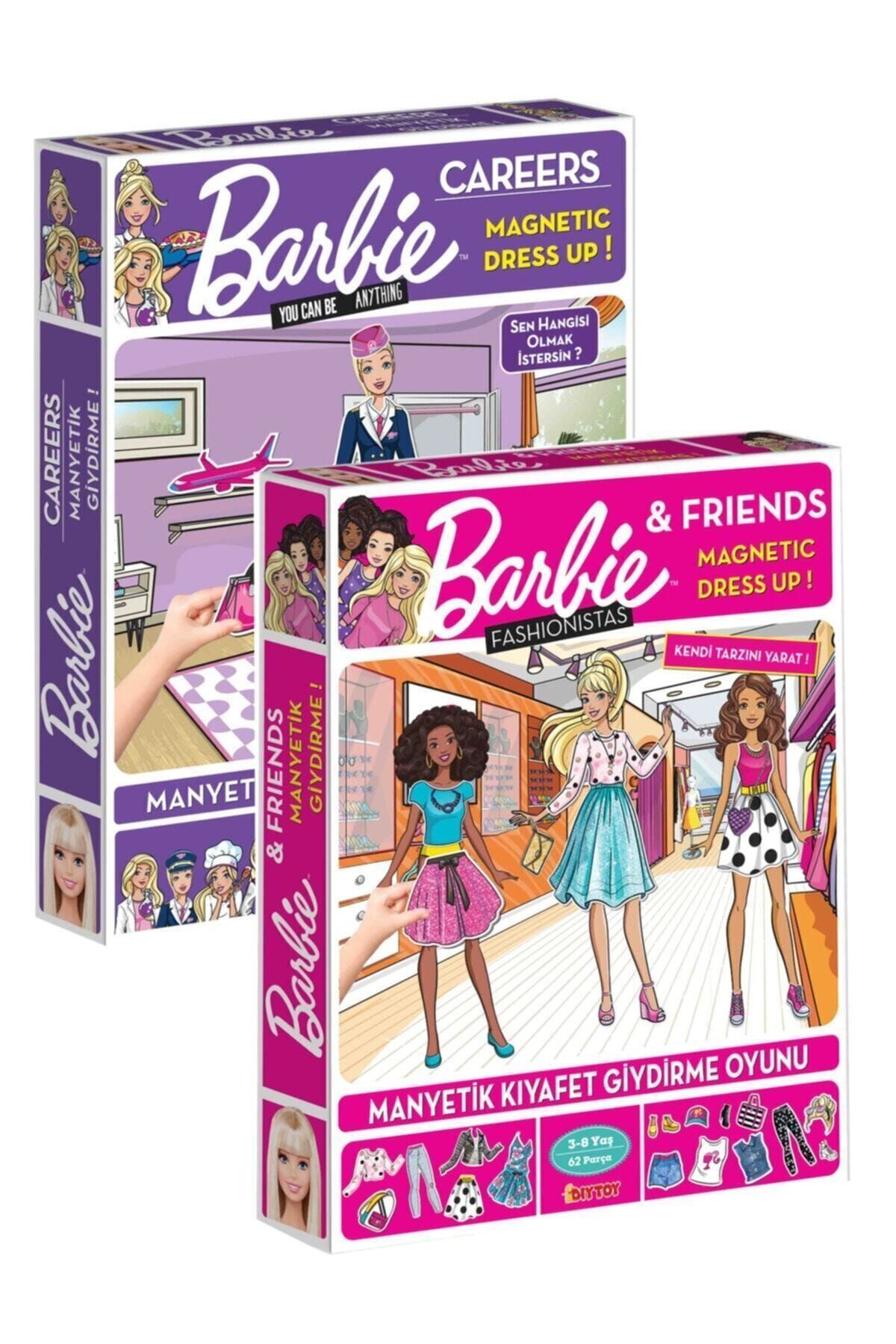 Diytoy Barbie Manyetik Kıyafet Giydirme Ve Barbie Diytoy Manyetik Kıyafet Giydirme Oyunu Lisanslı