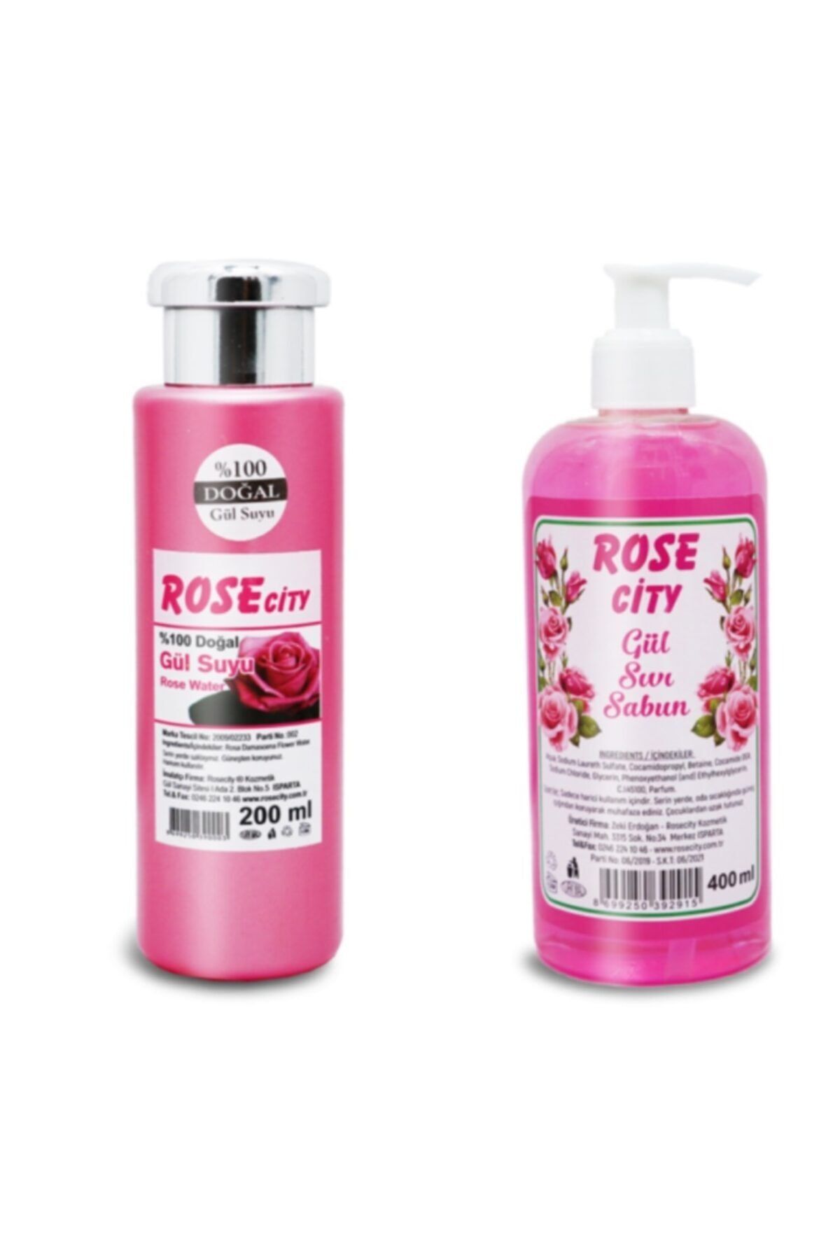 rosecity Doğal Gülsuyu 200 Ml Alana Gül Sıvı Sabun Hediye