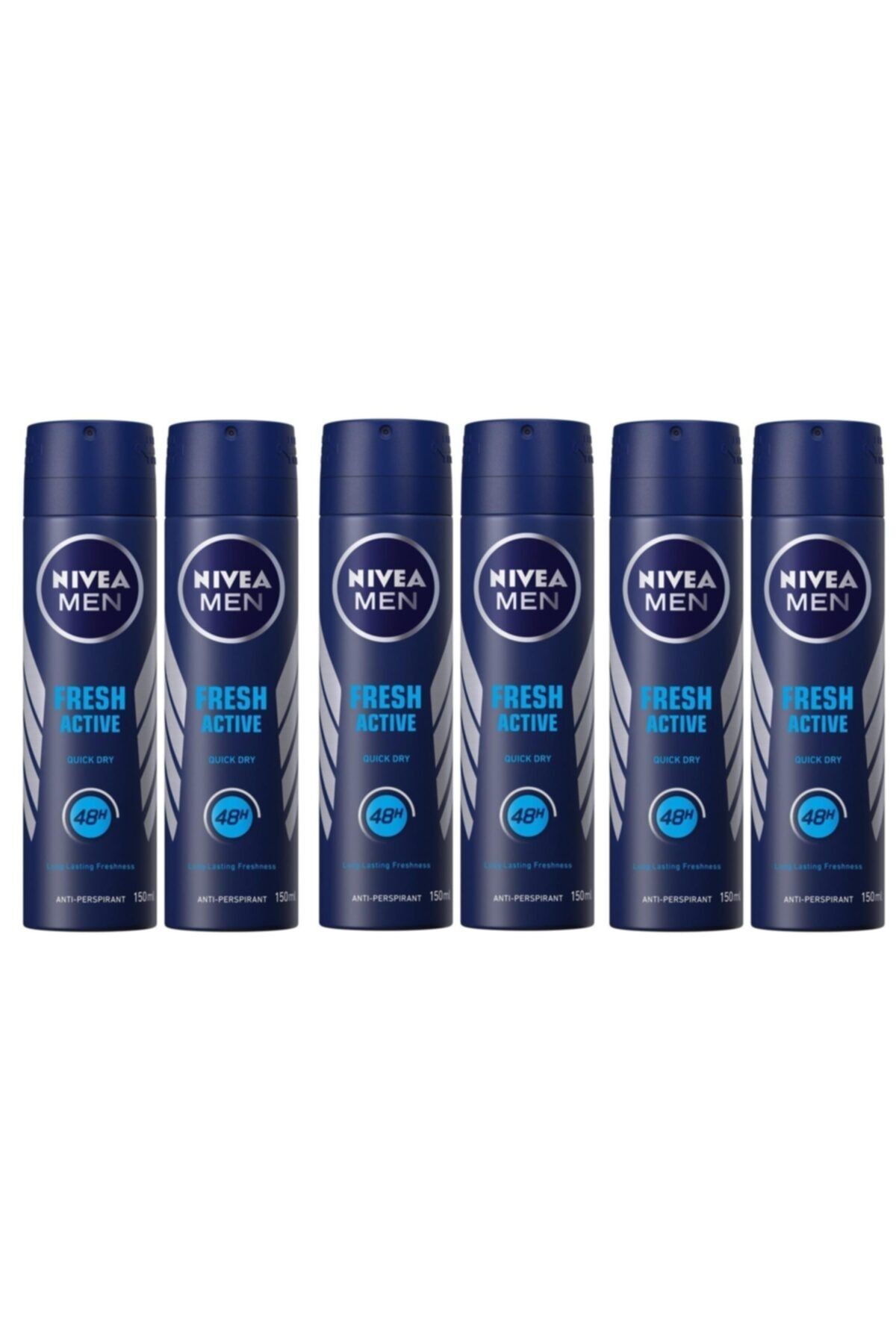 NIVEA Men Fresh Active Deodorant 150 ml 6 Adet