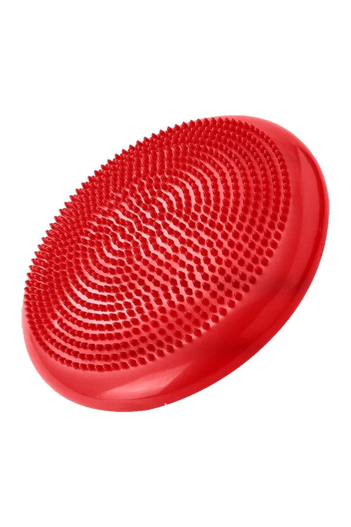 teknotrust Tek Ebat Denge Diski Balance Trainer Denge Topu Pilates Balans Disk (Pompasız) Kırmızı