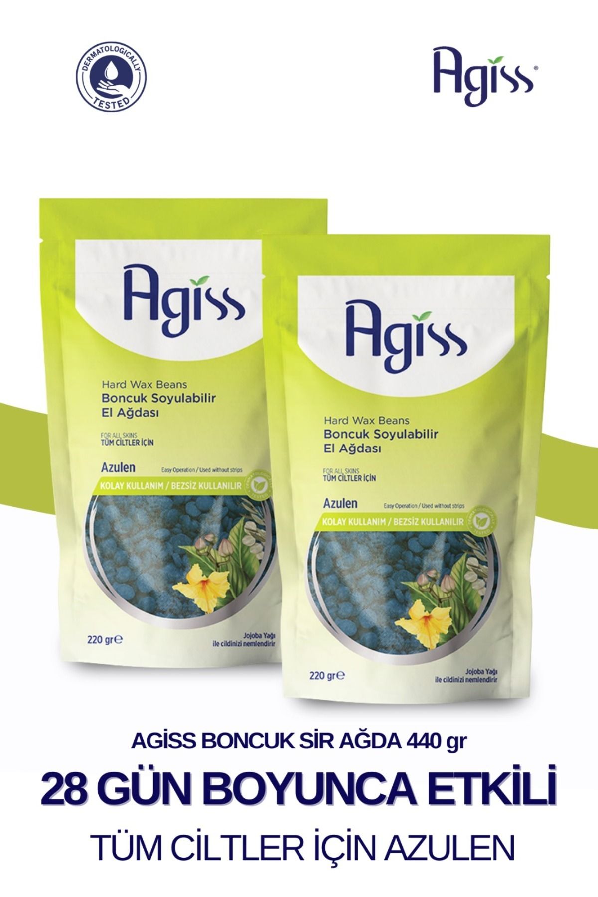 AGISS Boncuk Soyulabilir Inci El Ağdası- 2'li