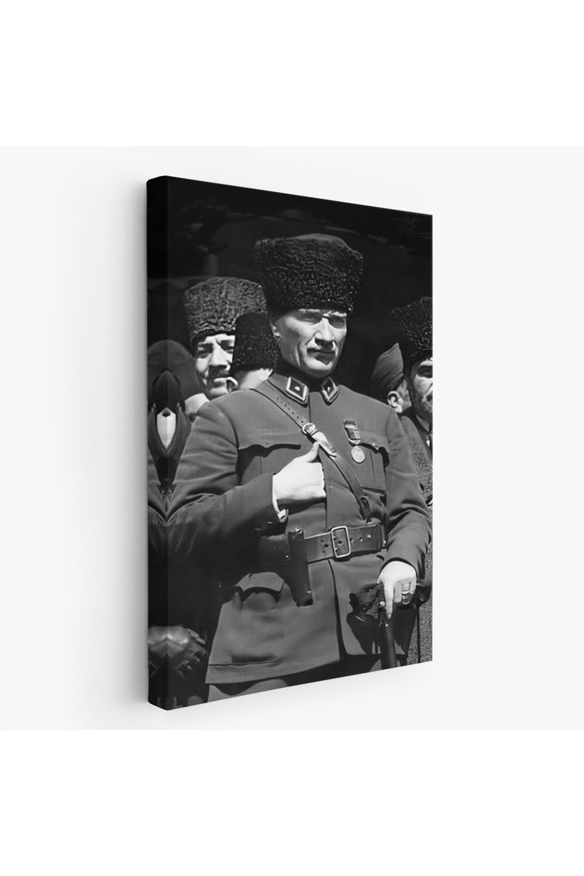 NCWORLD NW Özel Atatürk Portre Tablosu Mustafa Kemal Atatürk Dikdörtgen Dekoratif Kanvas Tablo-EY-123