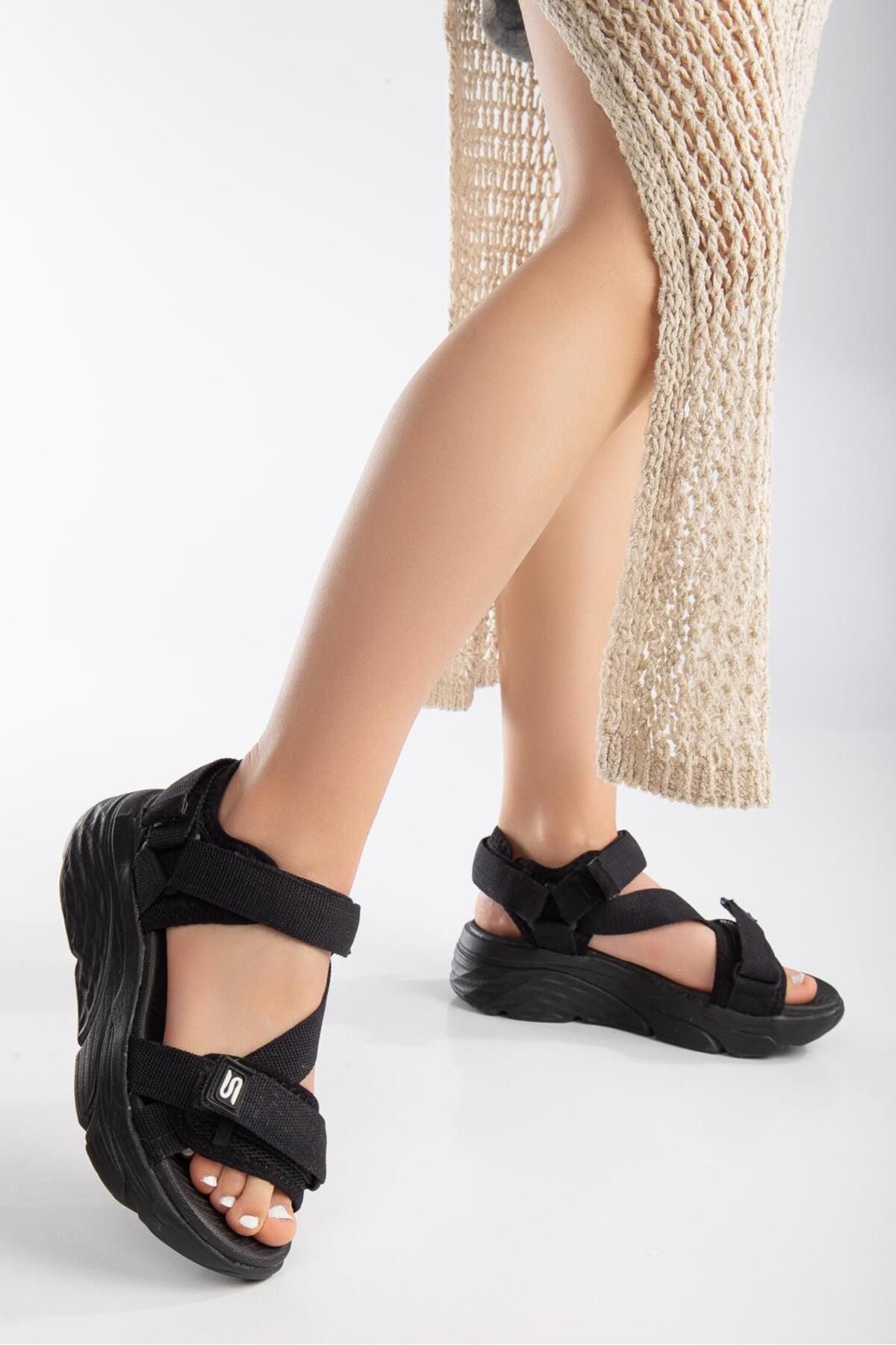 sandal spor Kadın Günlük Sandalet Ss001-0178/siyah