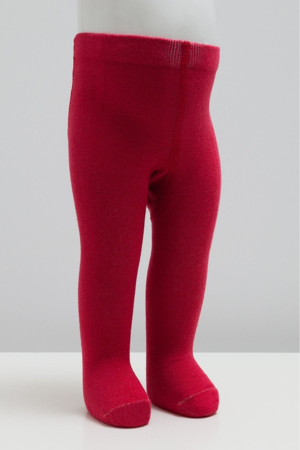 Caramell Kız Düz Kırmızı Mevsimsel Kalınlıkta Külotlu Çorap