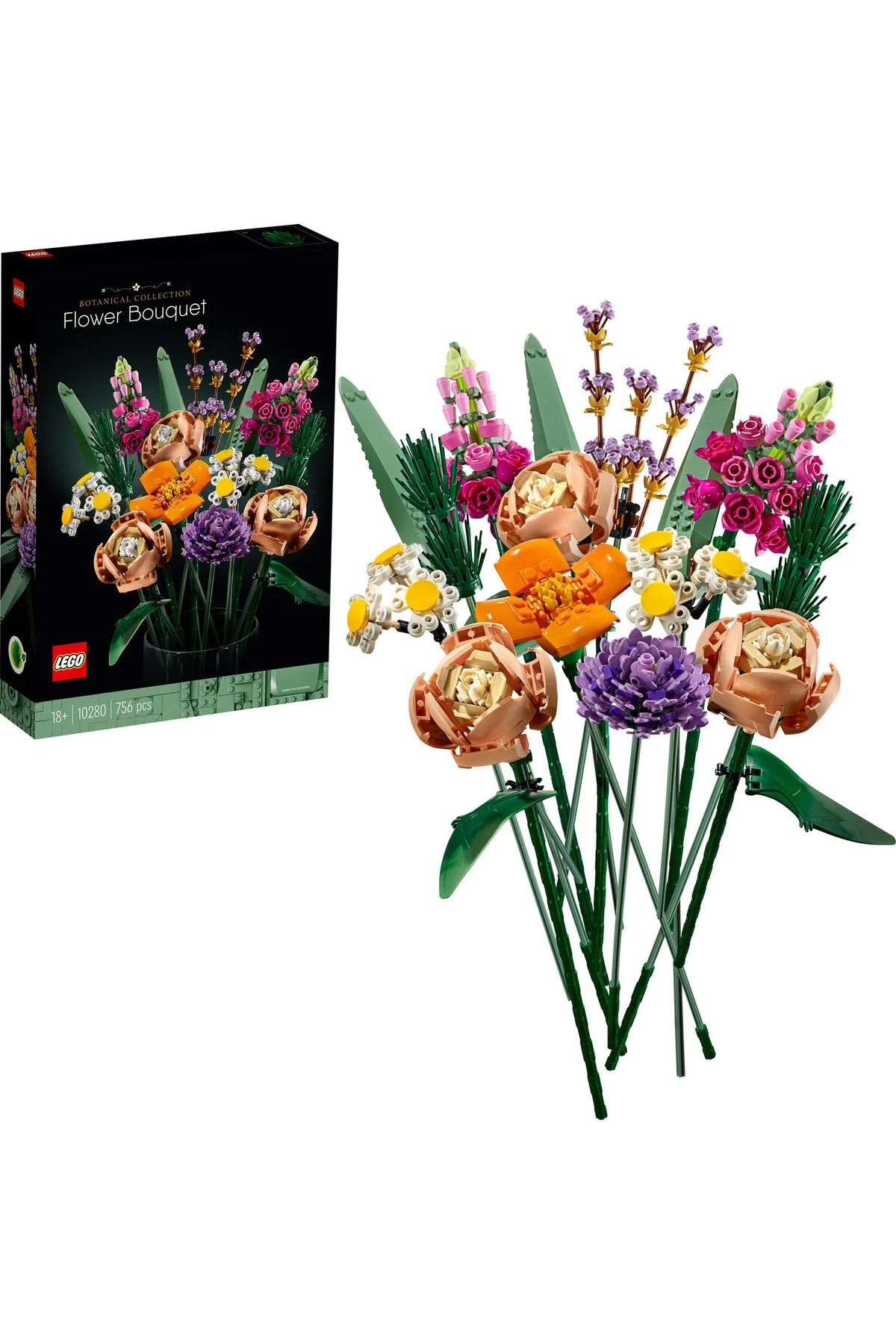 sommeow ® Icons Çiçek Buketi 10280 - Yetişkinler İçin sommeow® Botanik Koleksiyonunun Tamamlayıcısı S