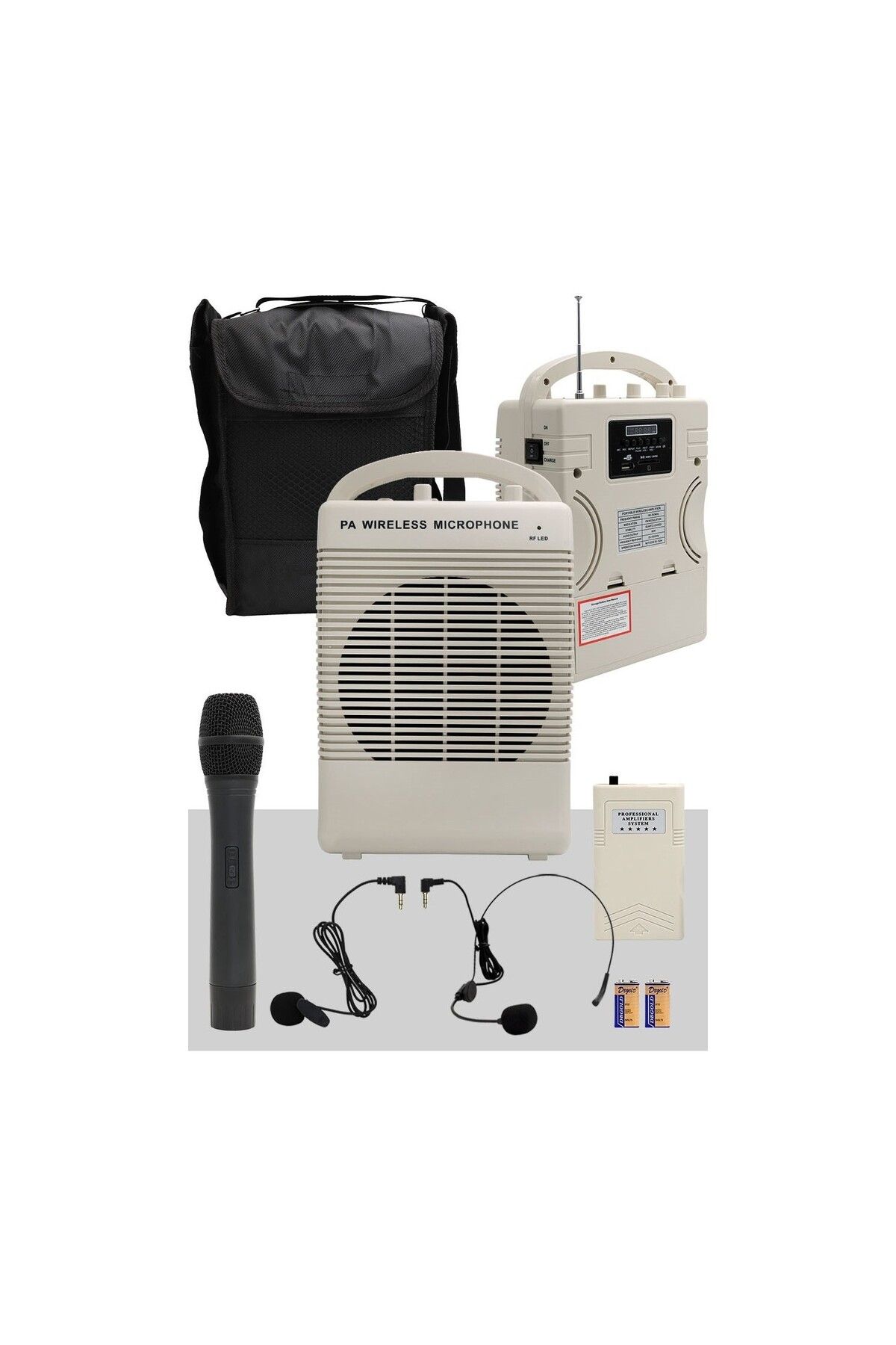 sommeow Midex Mr-100Ey Portatif Şarjlı Ekholu Taşınabilir Mevlüt Anfisi 100 Watt (El Yaka Headset Mikrofon)