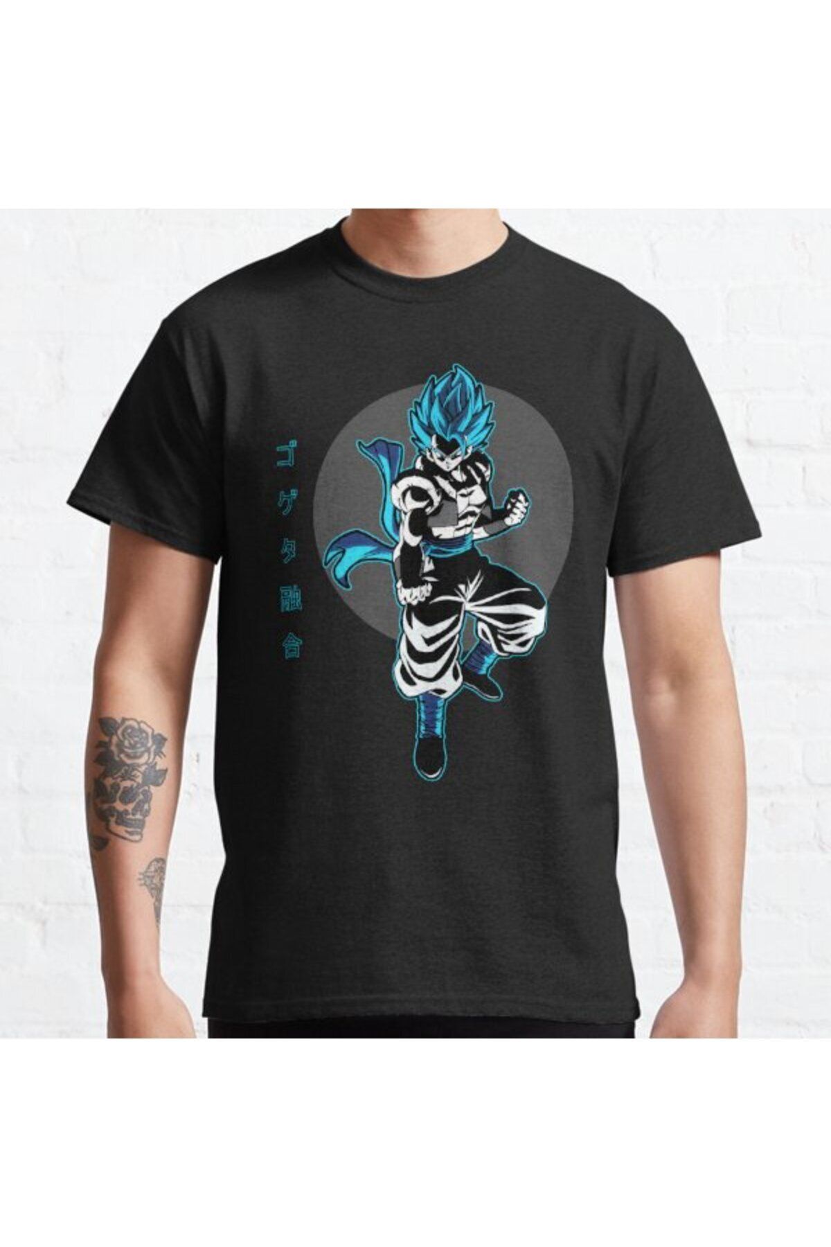 ZOKAWEAR Bol Kalıp Ultimate Fusion Gogeta Tasarım Baskılı Design Tasarım Baskılı T-shirt