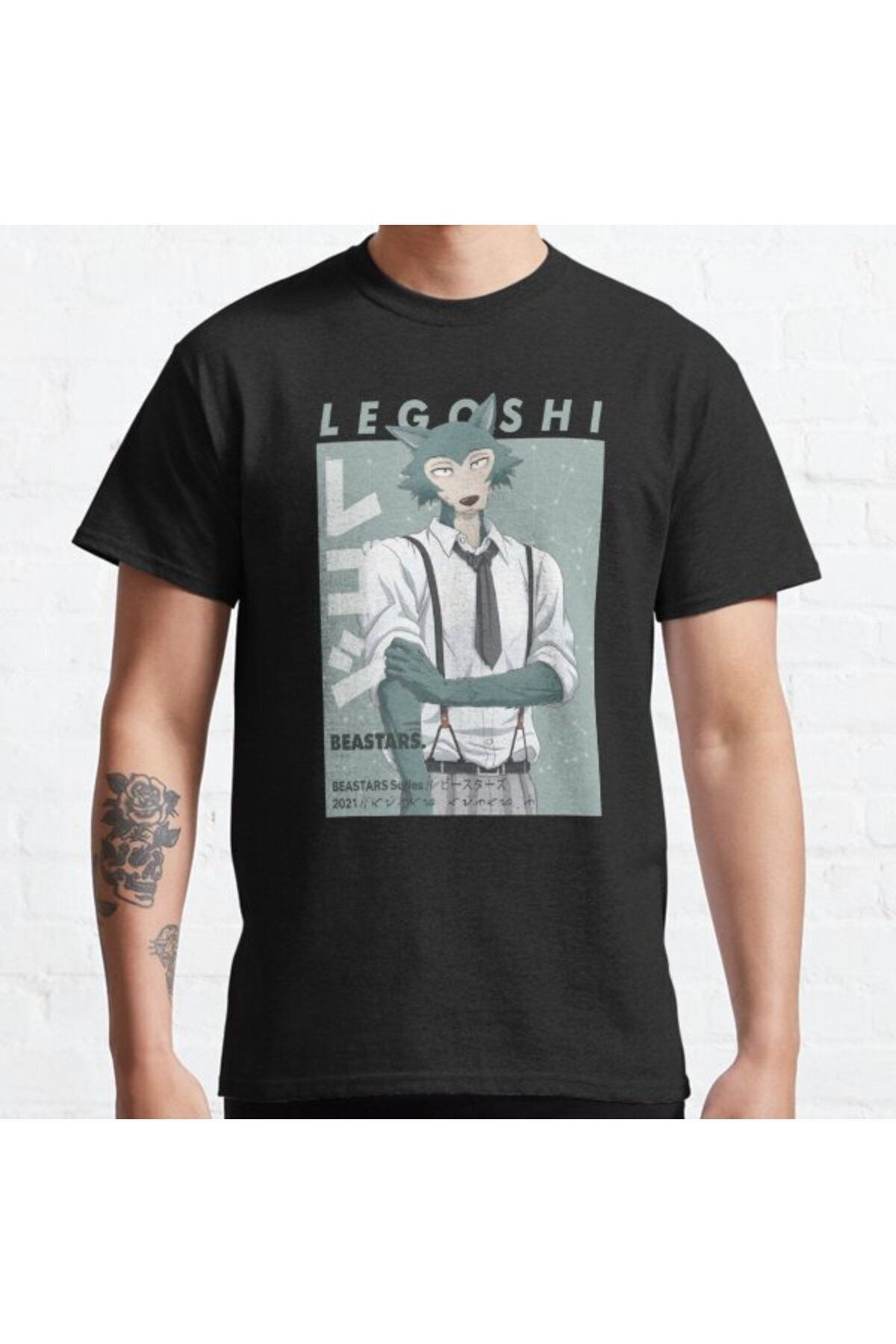 ZOKAWEAR Bol Kalıp Beastars - Legoshi Tasarım Baskılı T-shirt