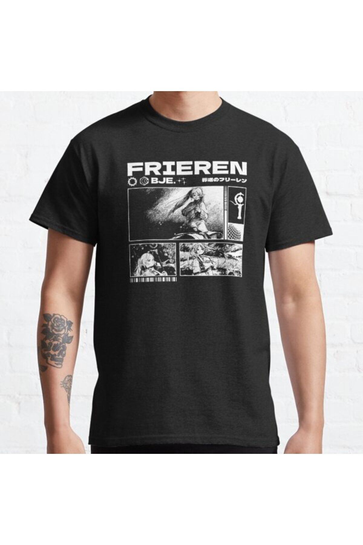 ZOKAWEAR Bol Kalıp Frieren - Sousou No Frieren Tasarım Baskılı T-shirt