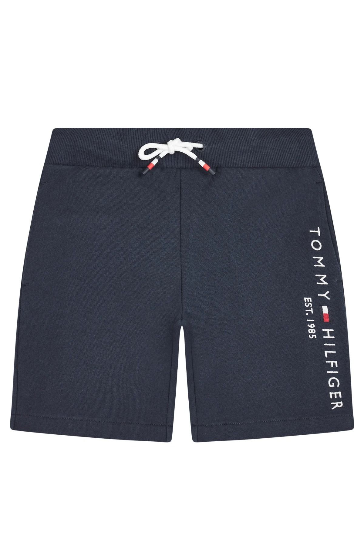 Tommy Hilfiger Essential fabric shorts  Dark Blue Regular Fit BEBEK ŞORTU