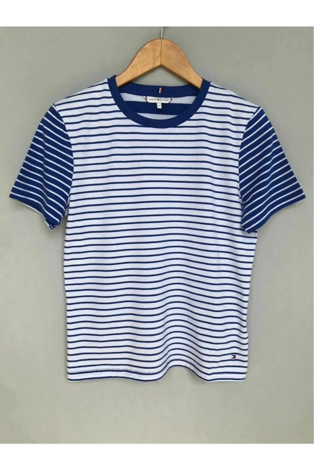 Tommy Hilfiger Stripe Collar Crewneck T-Shirt