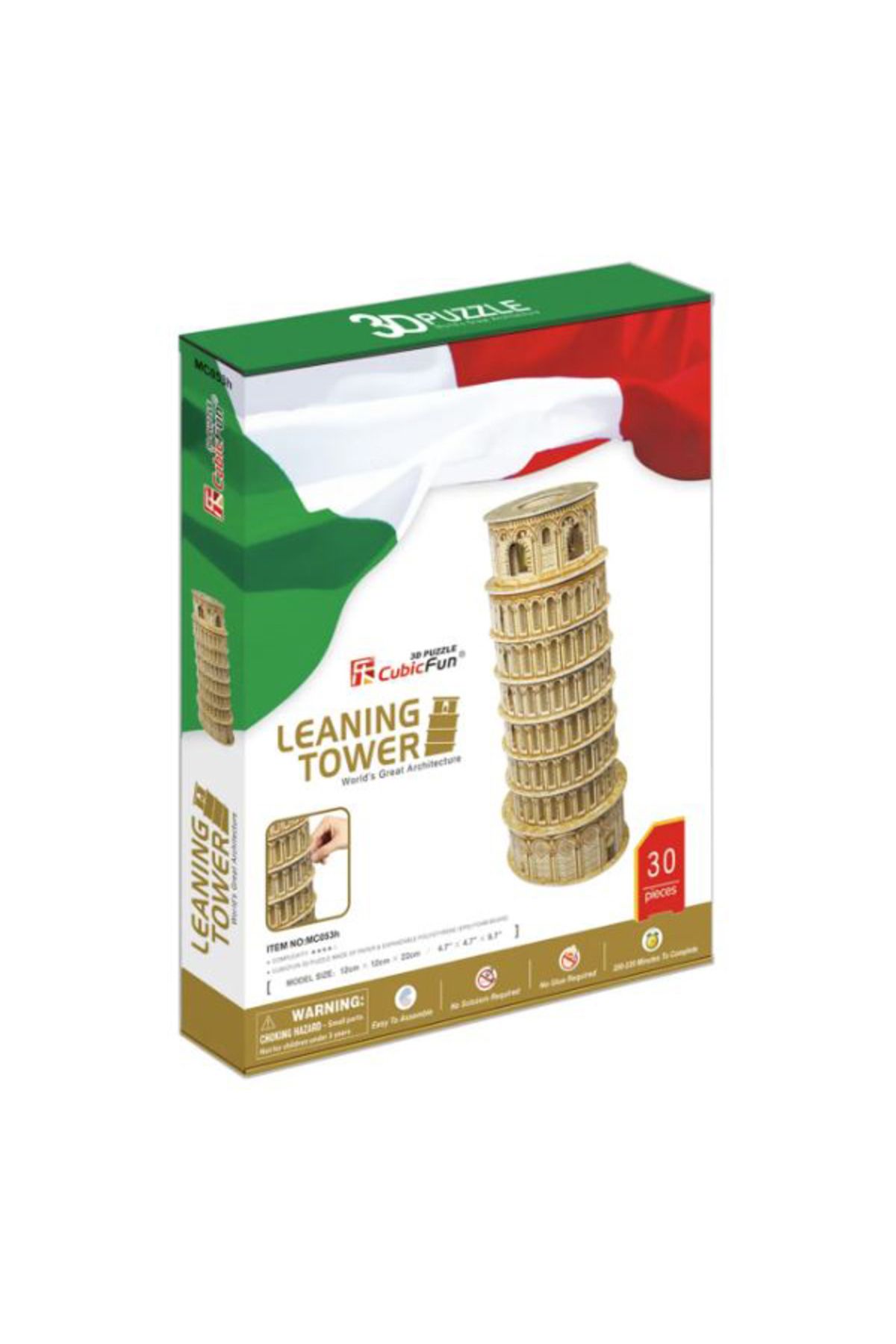 Pal CubicFun Leaning Tower Pisa Kulesi 30 Parça 3D Puzzle