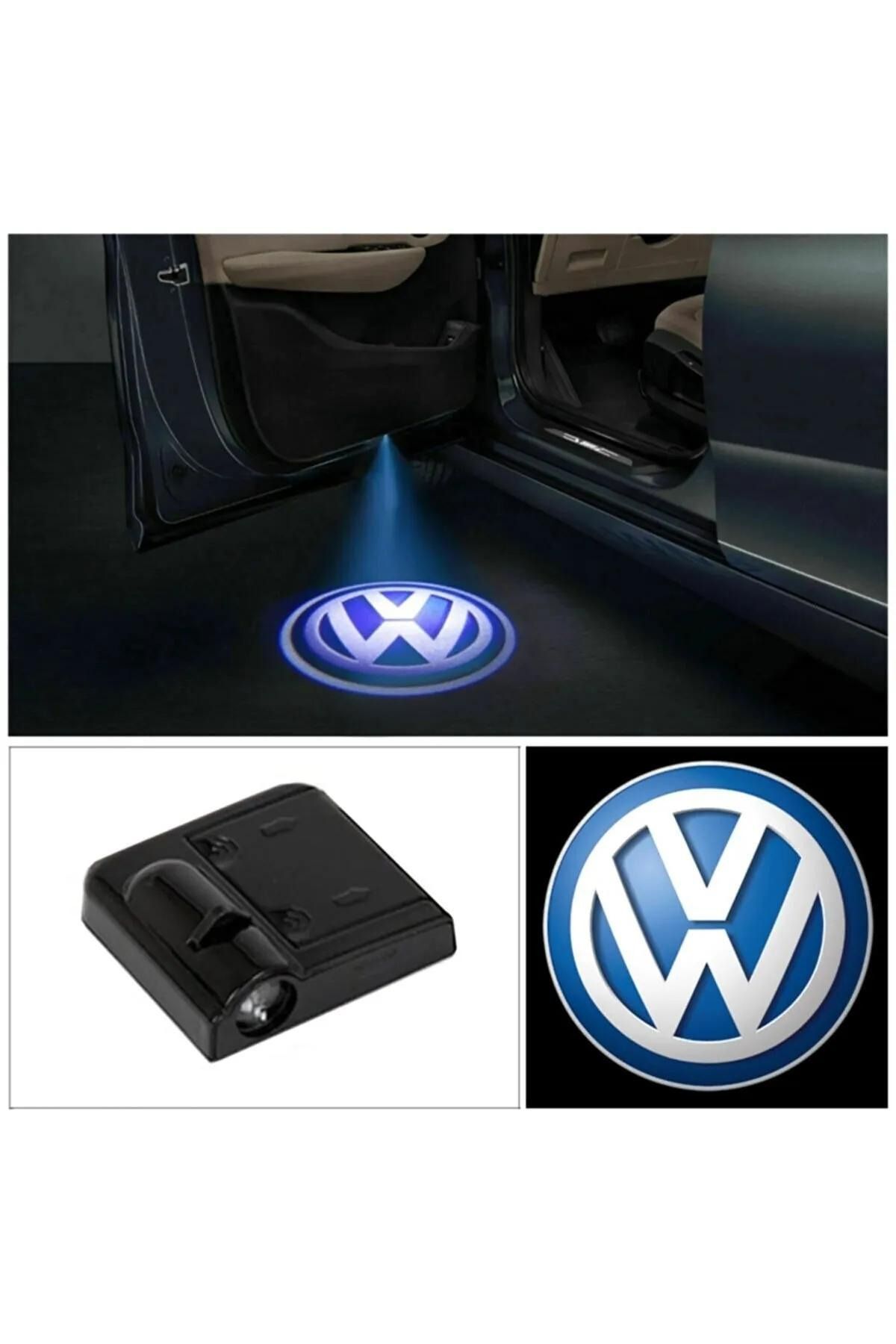 Kingstar Volkswagen Uyumlu Araçları Kapı Altı Led Logo Mesafe Sensörlü Yeni Nesil