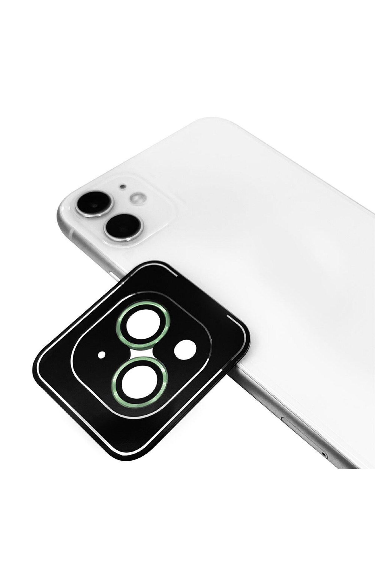 Genel Markalar iPhone 13 Uyumlu Casey Mobile CL-09 Kamera Lens Koruyucu-Açık Yeşil