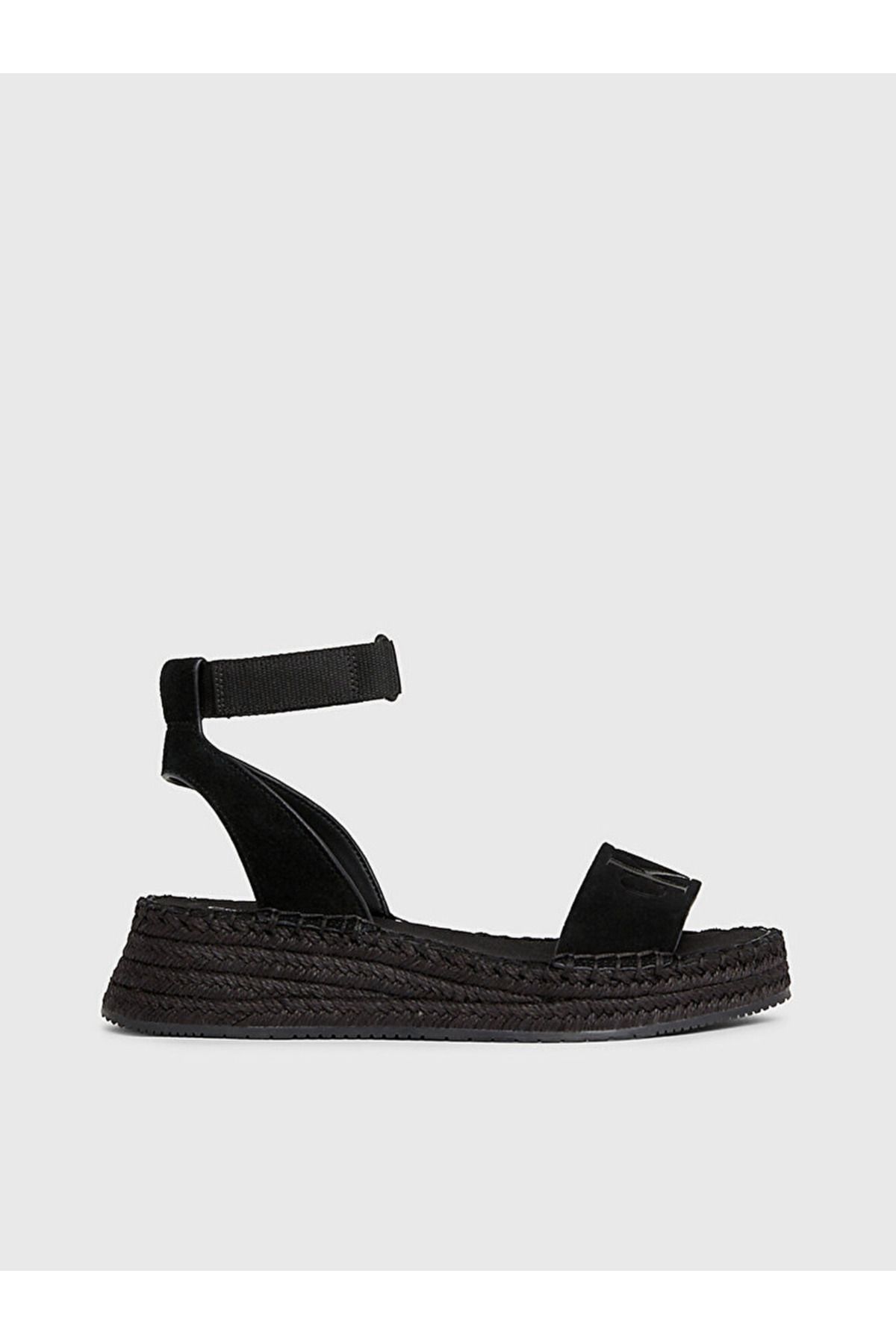 Calvin Klein Suede Espadrille Wedge Sandals
