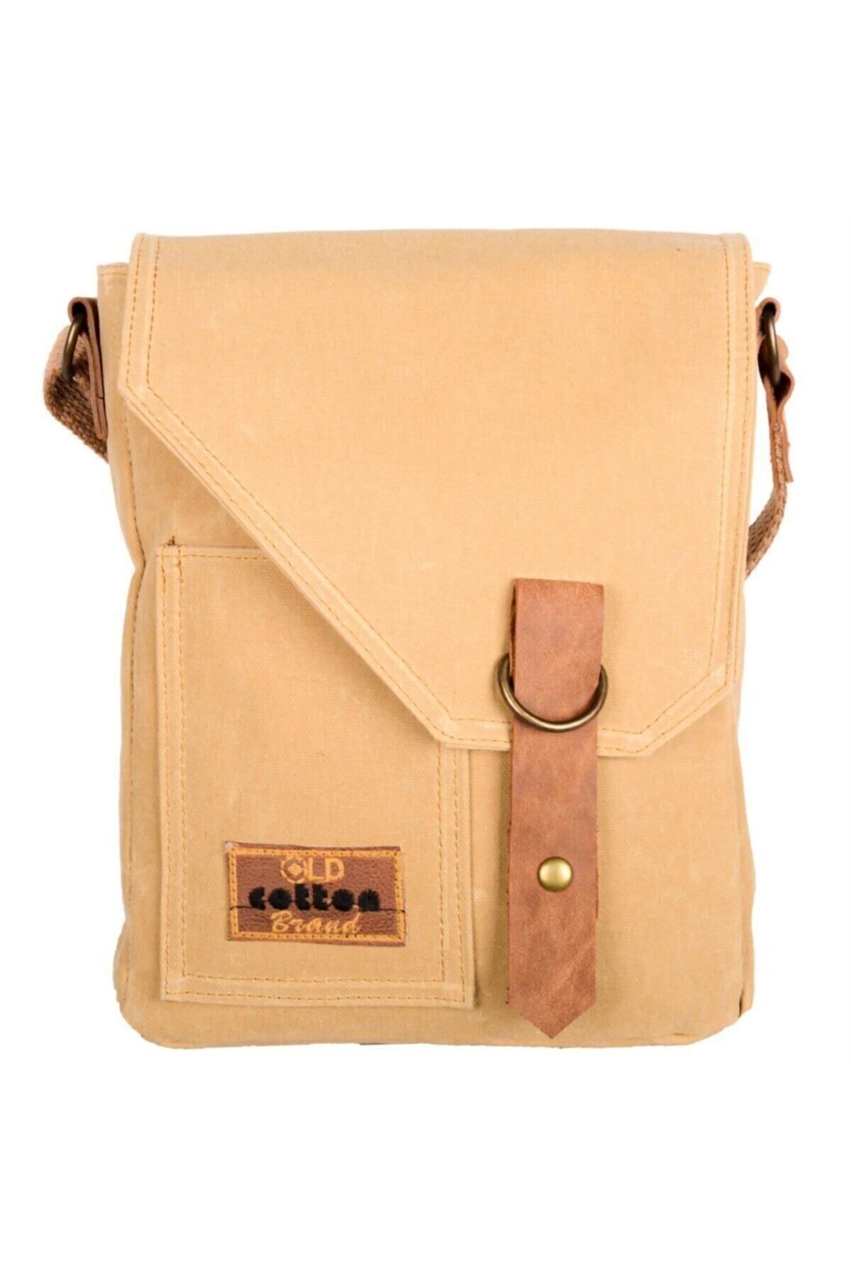 Old Cotton Cargo Unisex Pretty Bag Omuz Çantası 7059 S Camel Renk