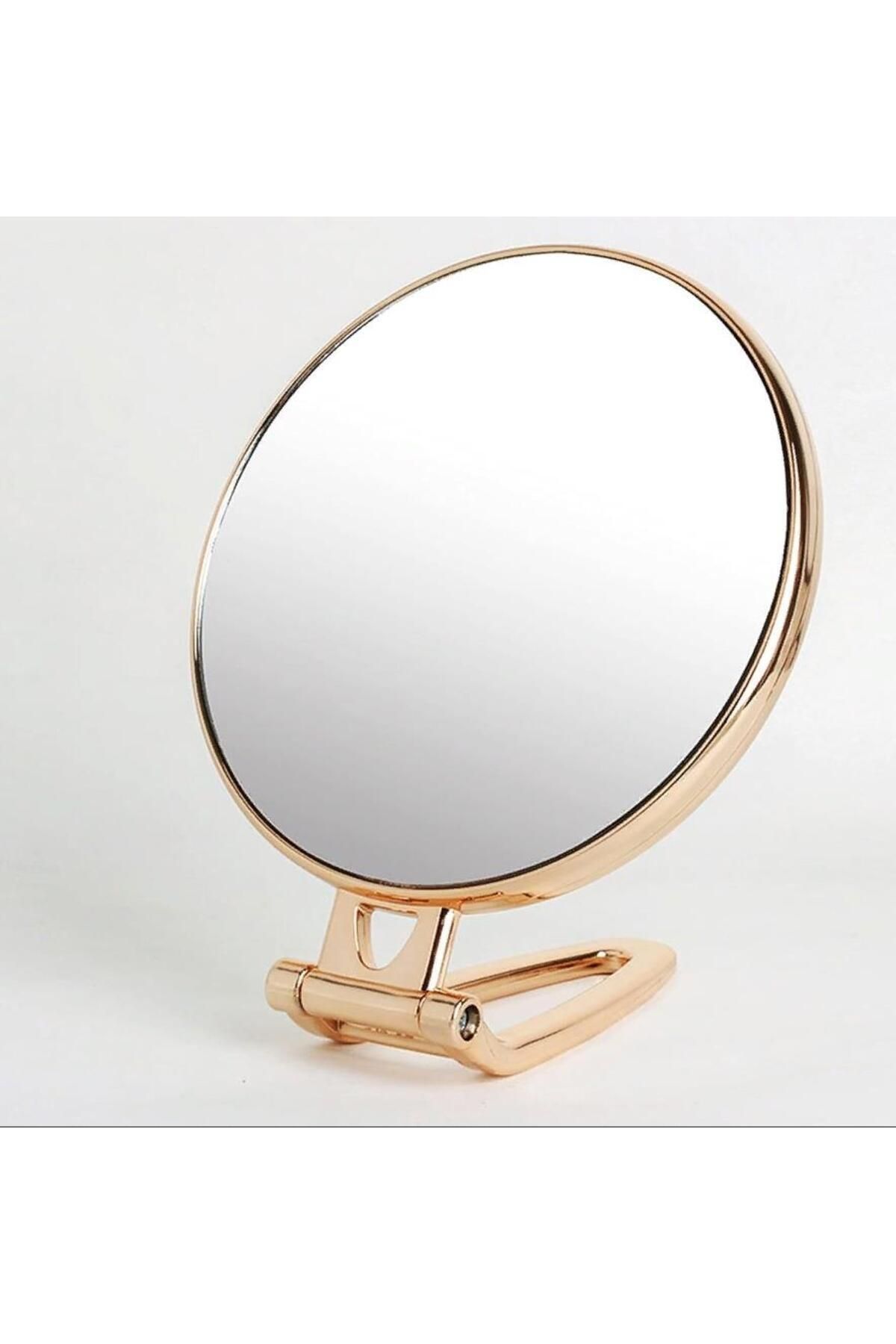 Hayveys Çift Yönlü Masaüstü Ayarlanabilir Ayna Rose Gold,Gümüş Makyaj Aynası