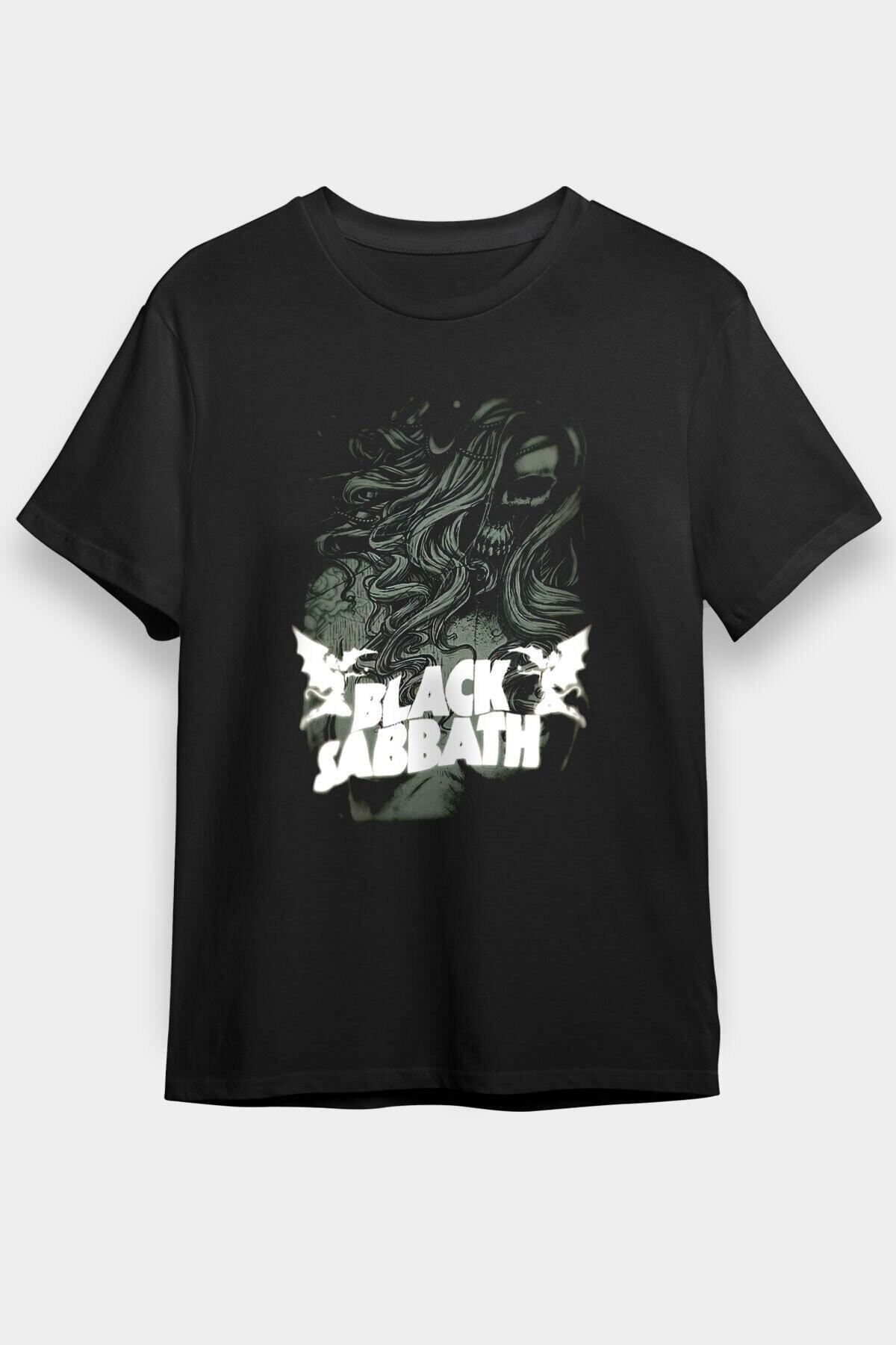 ZOKAWEAR Unisex Bol Kalıp Black Sabbath Siyah Tişört T-shirt - Tişörtfabrikası