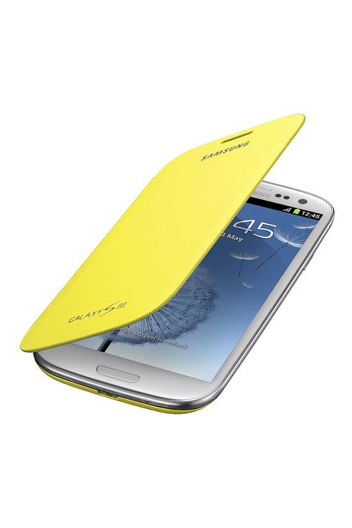 Samsung Galaxy S3 I9300 Ile Uyumlu Flip Cover Kılıf Efc-1g6fyecstd Sarı